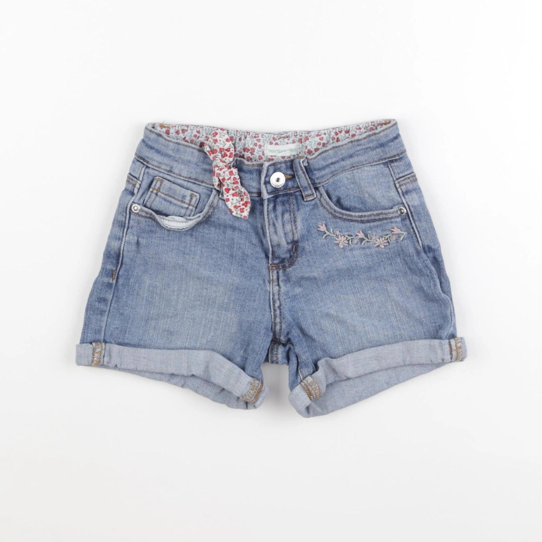 Vertbaudet - short bleu - 6 ans