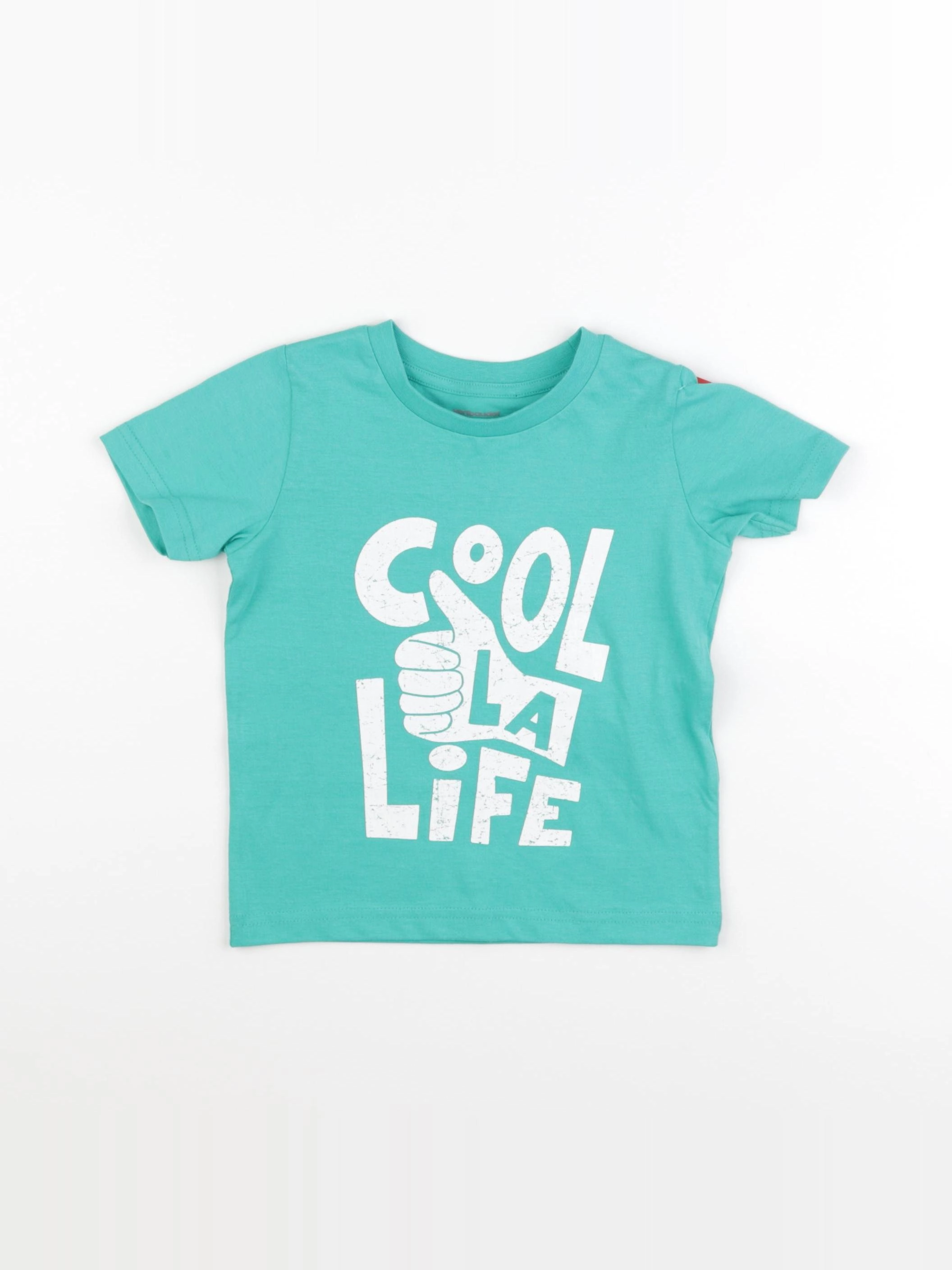 Vertbaudet - tee-shirt bleu - 3 ans