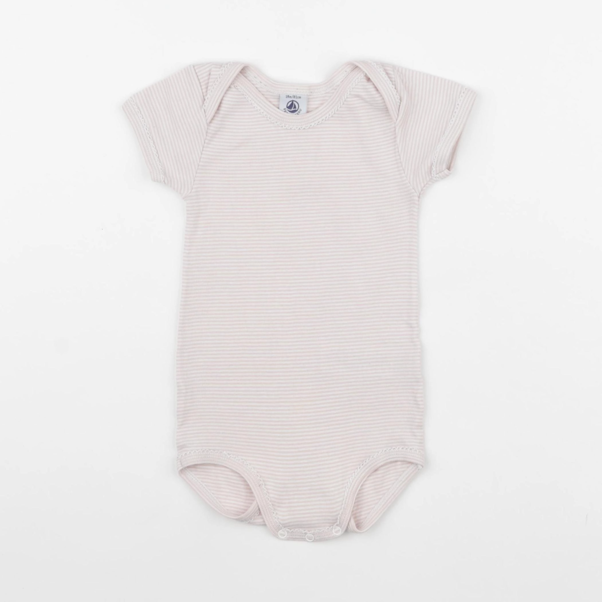 Petit Bateau - body rose - 18 mois