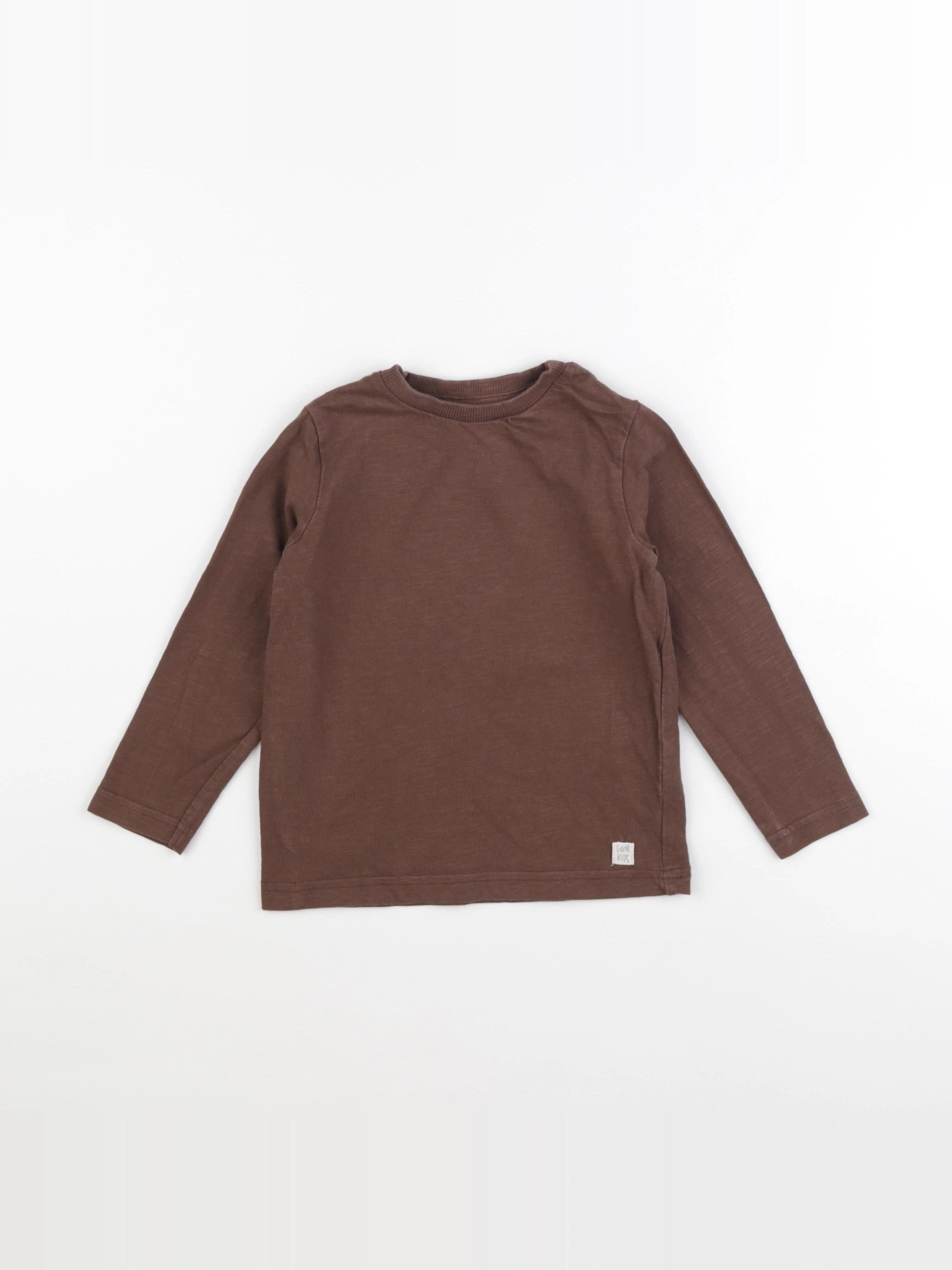 Vertbaudet - tee-shirt marron - 3 ans