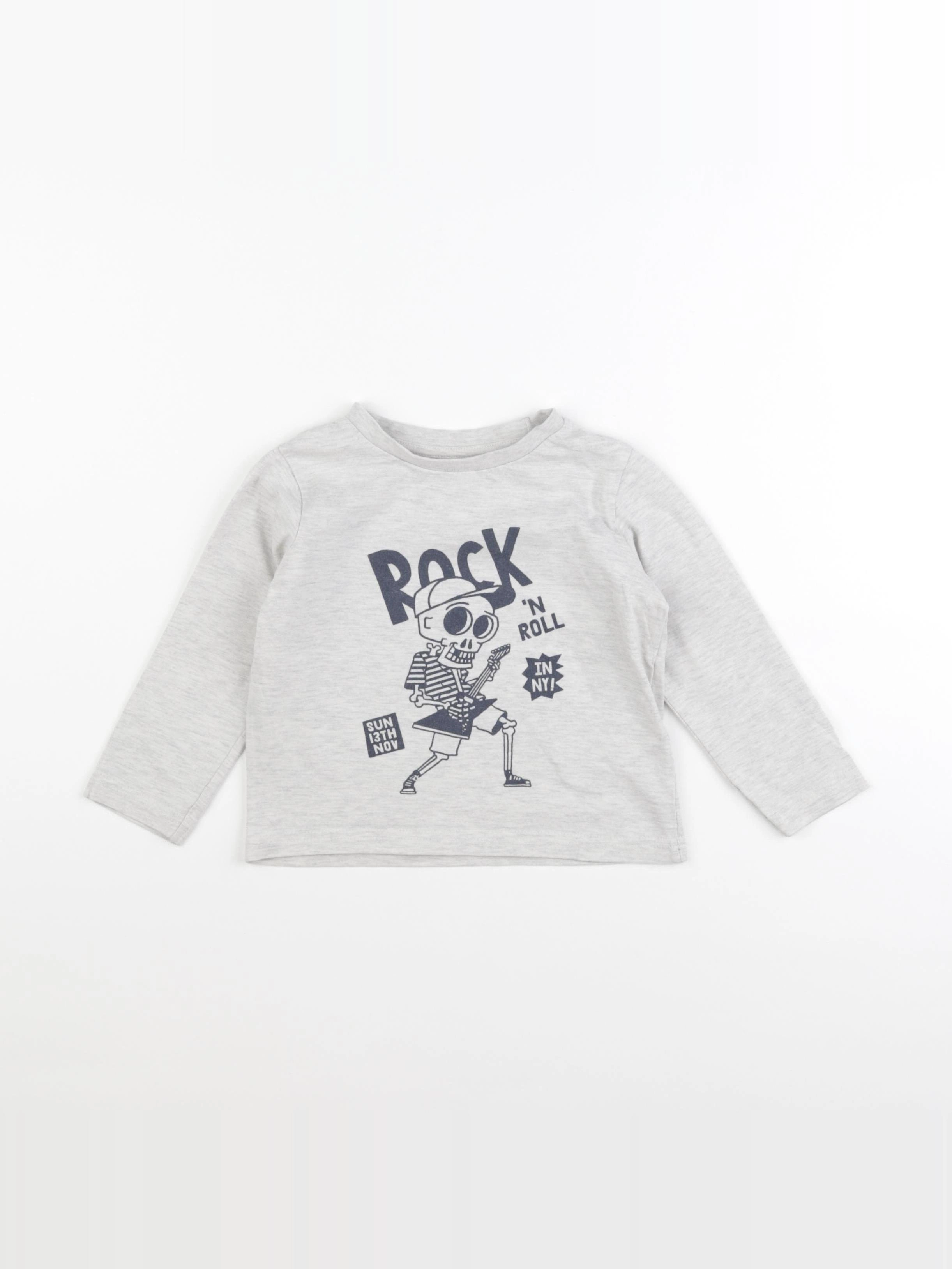 Vertbaudet - tee-shirt gris - 3 ans