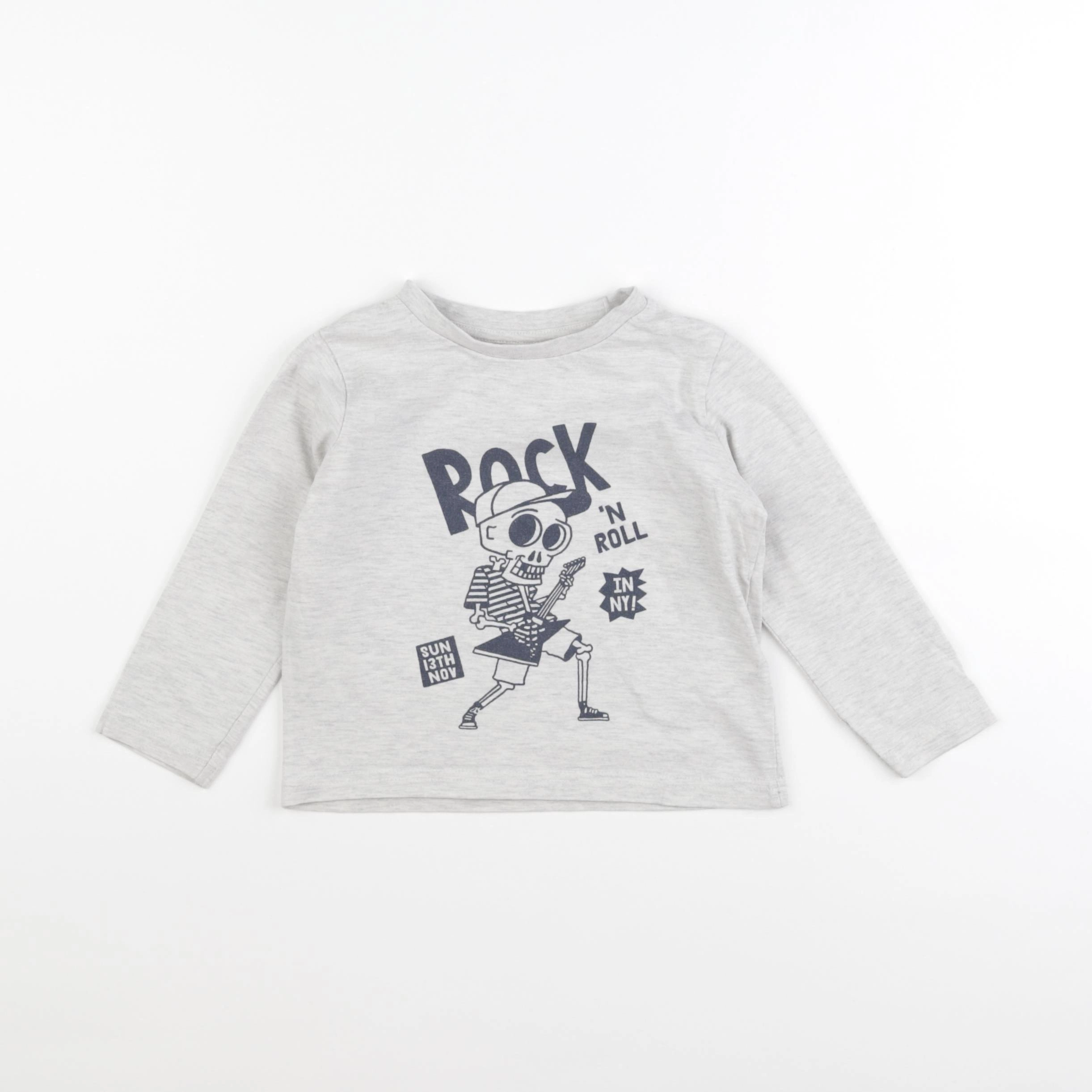 Vertbaudet - tee-shirt gris - 3 ans