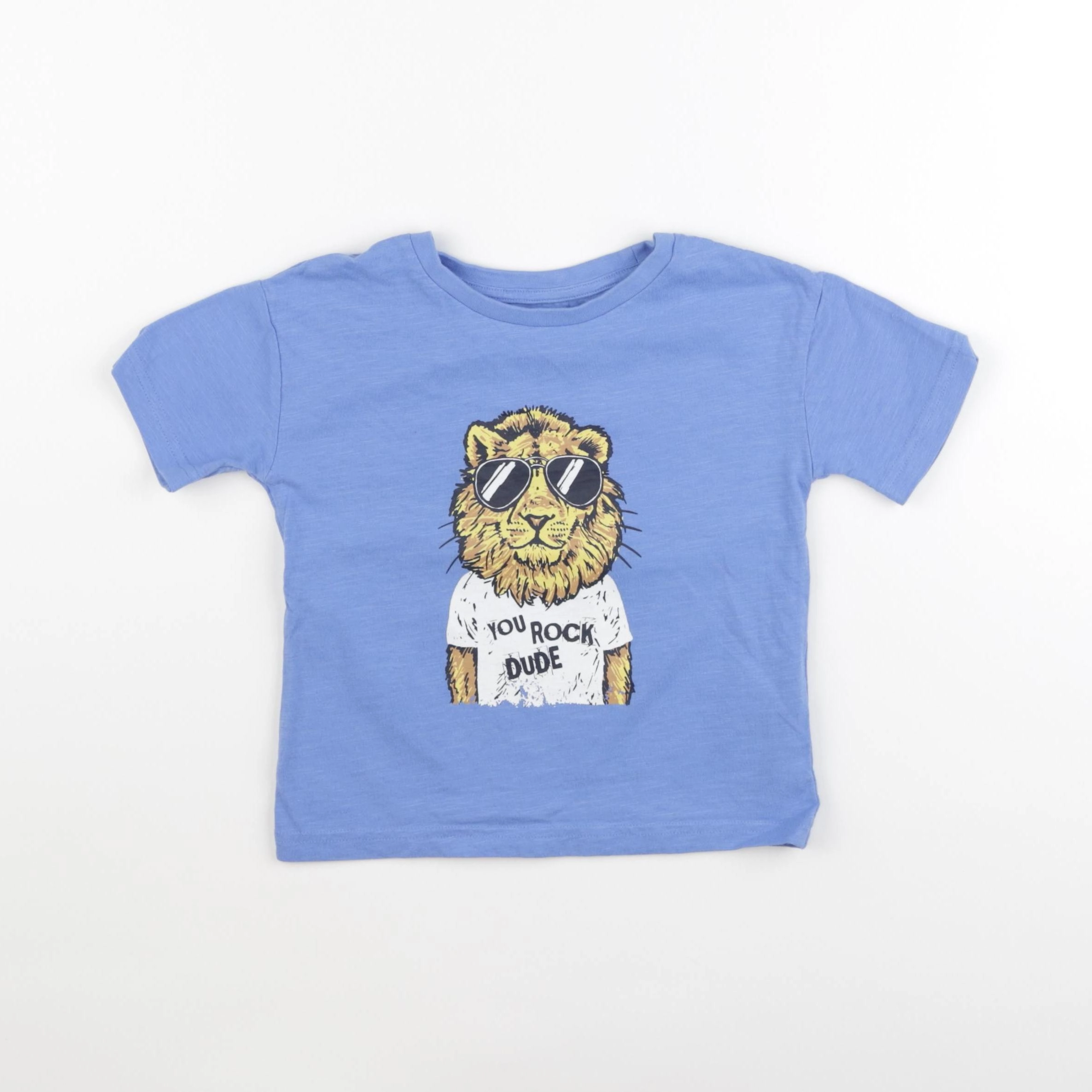 Vertbaudet - tee-shirt bleu - 3 ans