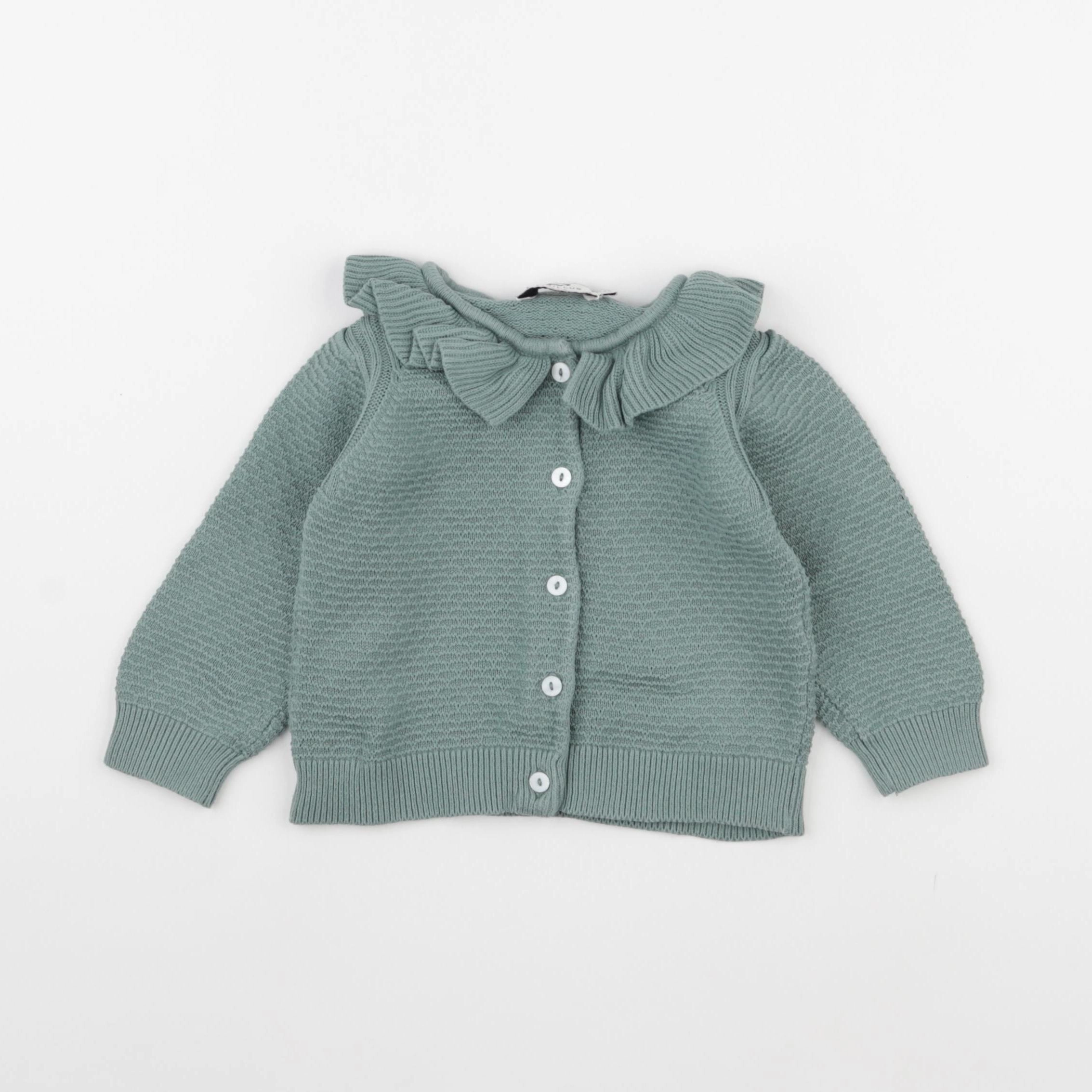 Cyrillus - gilet vert - 18 mois