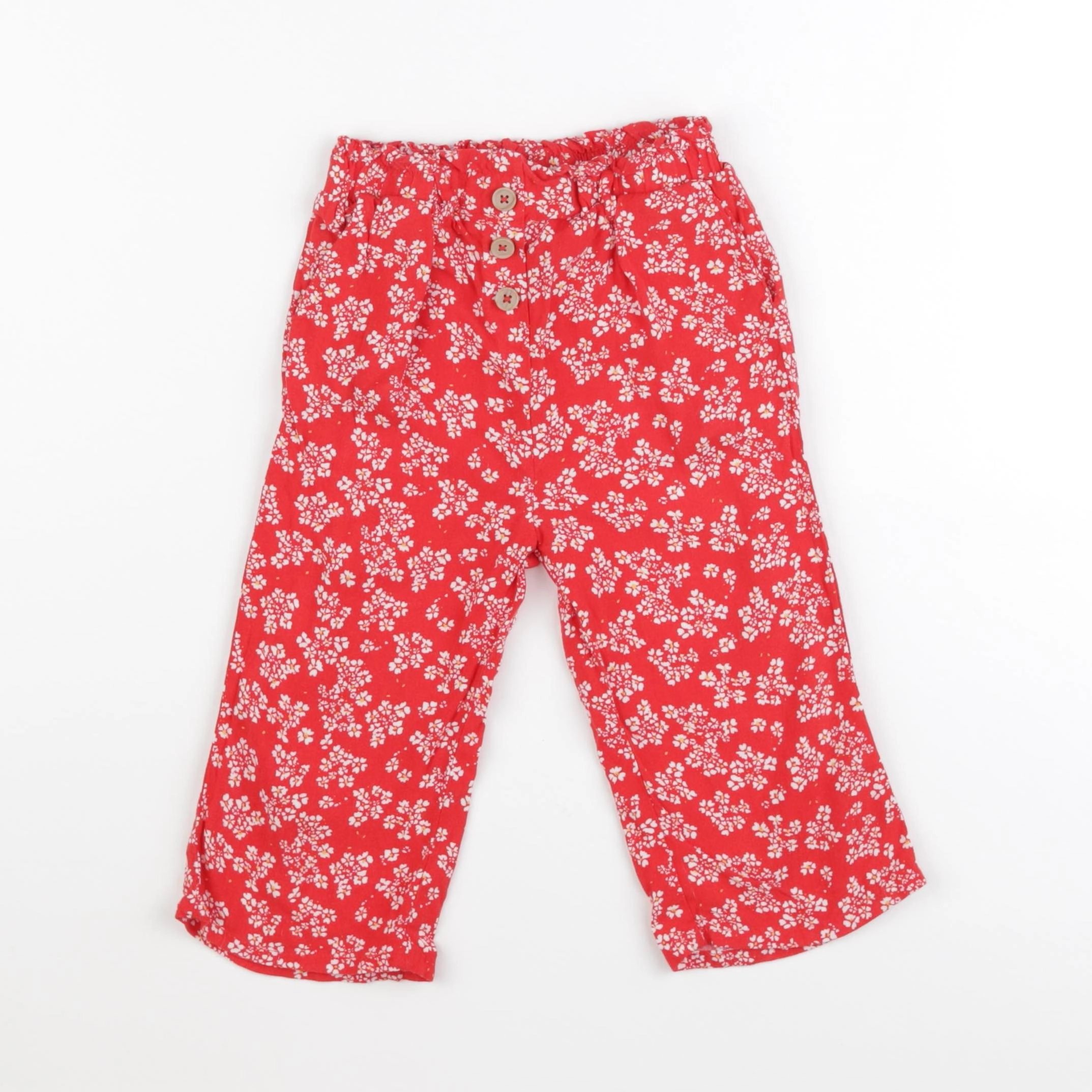 Vertbaudet - pantalon rouge - 5 ans
