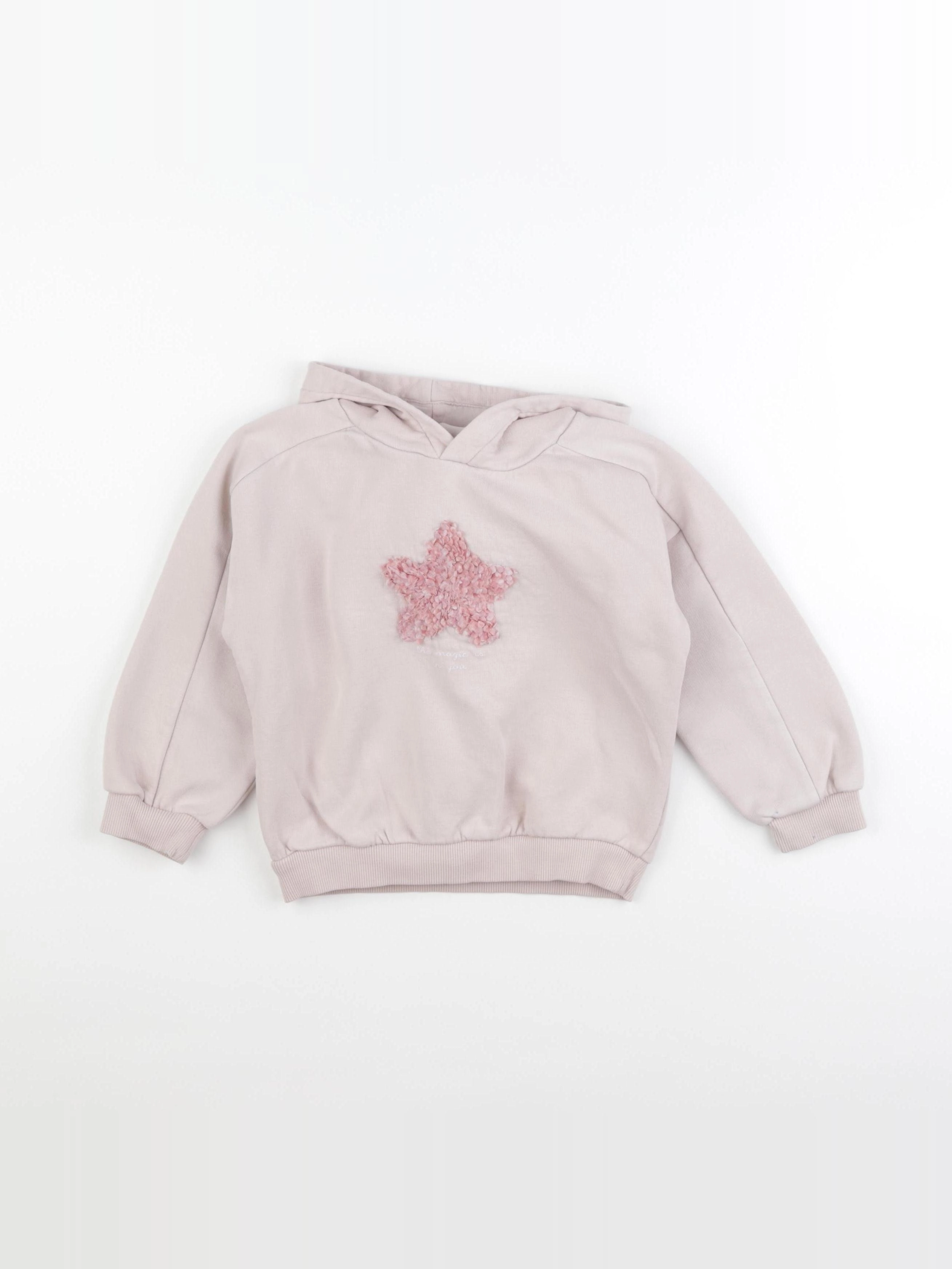 Vertbaudet - sweat rose - 4 ans