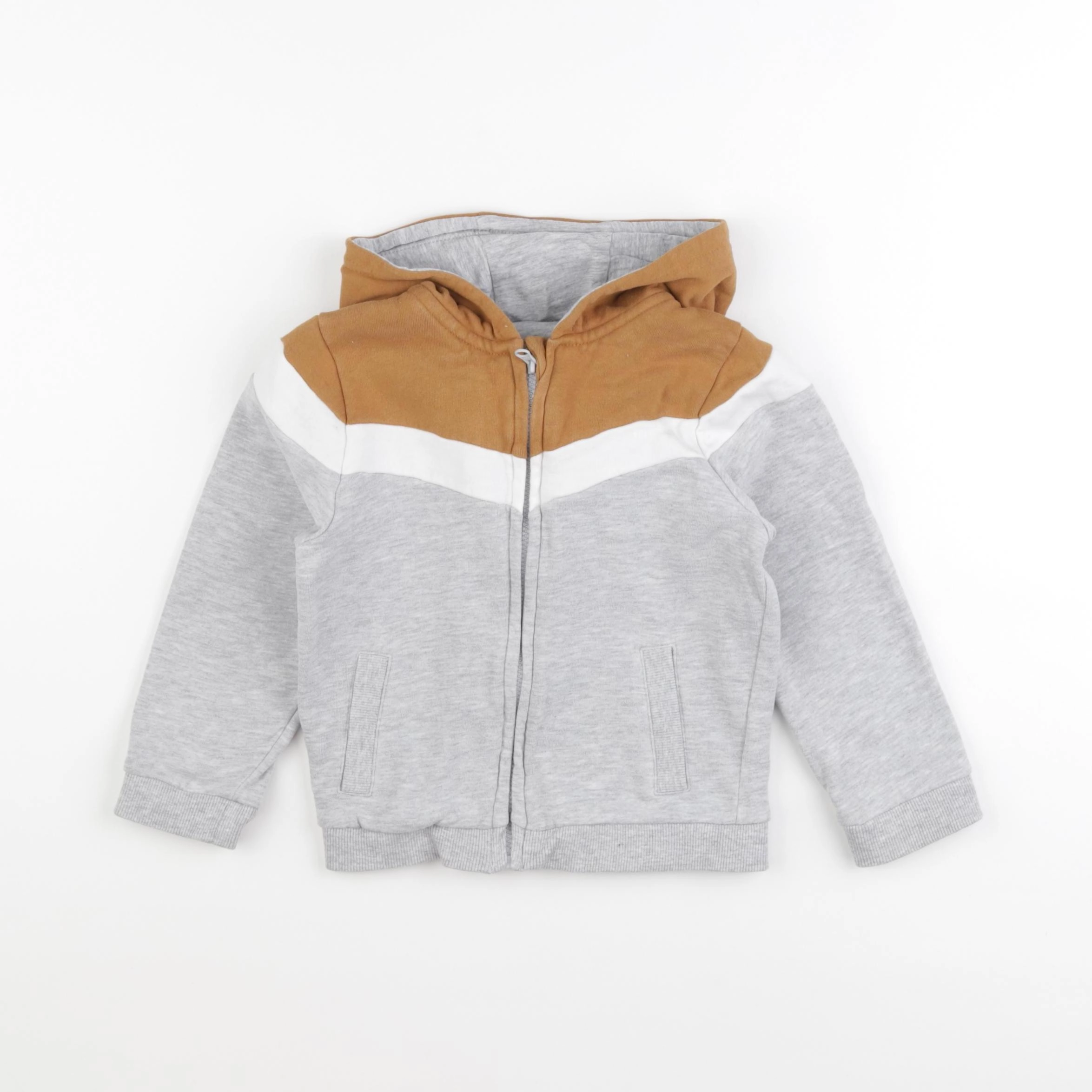 Vertbaudet - sweat gris - 36 mois