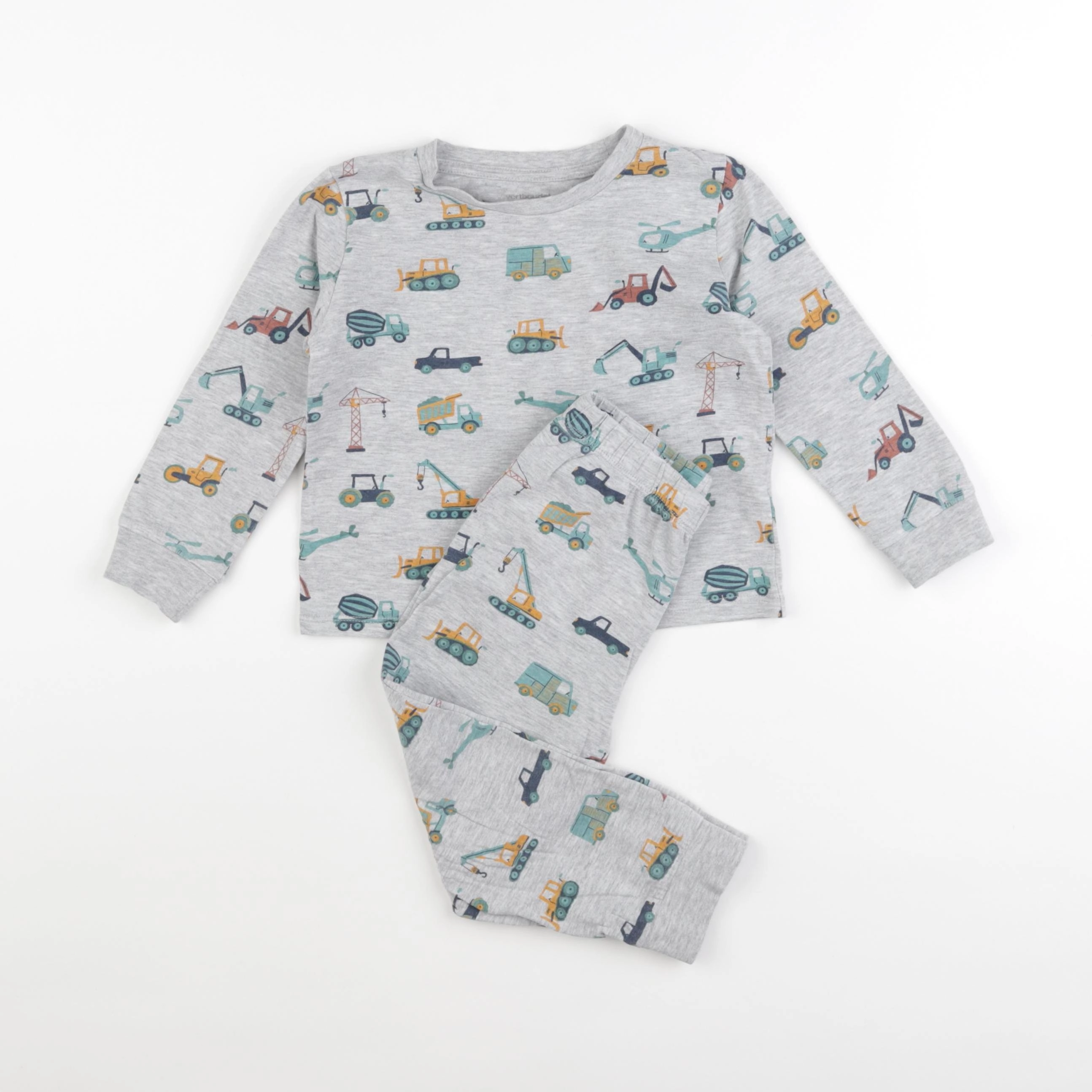 Vertbaudet - pyjama coton gris - 3 ans