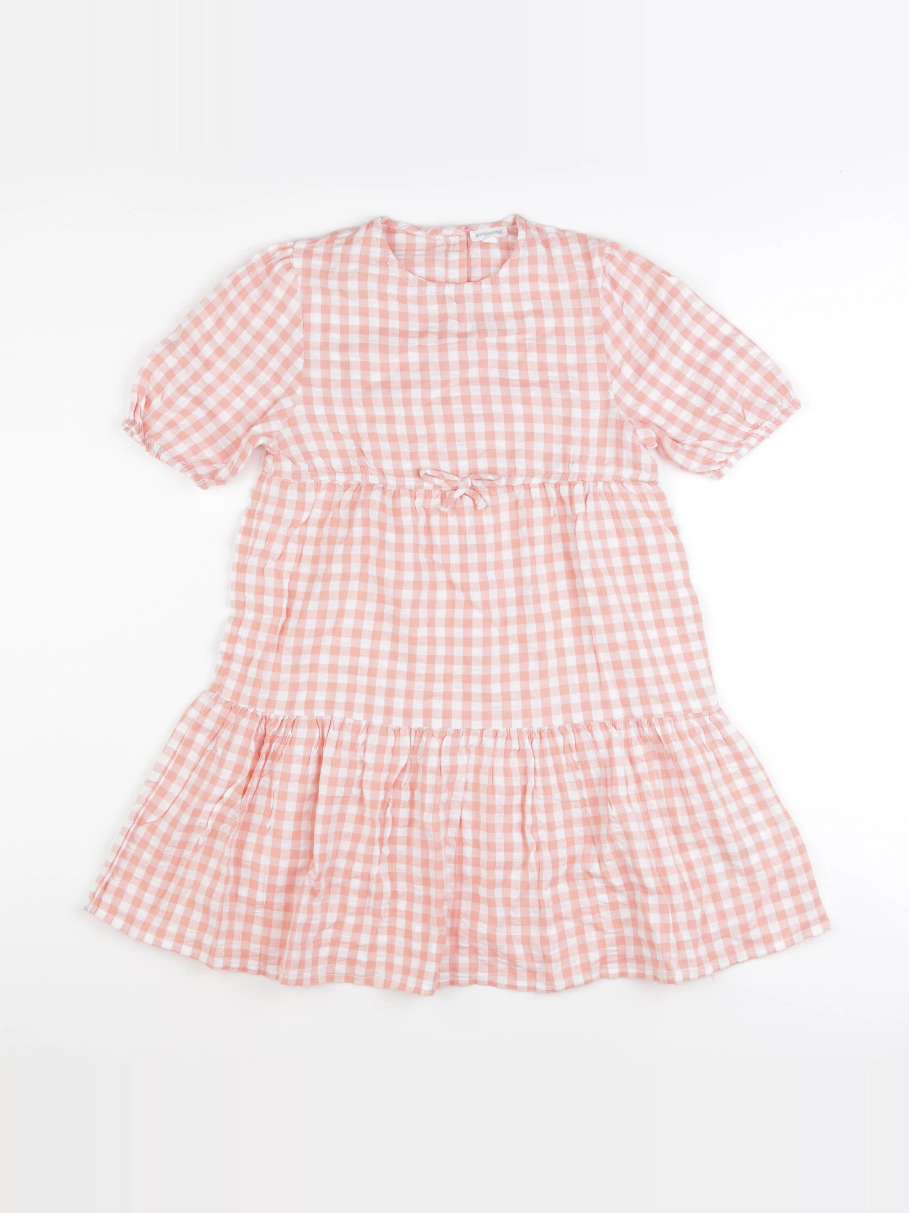 Vertbaudet - robe blanc, rose - 9 ans