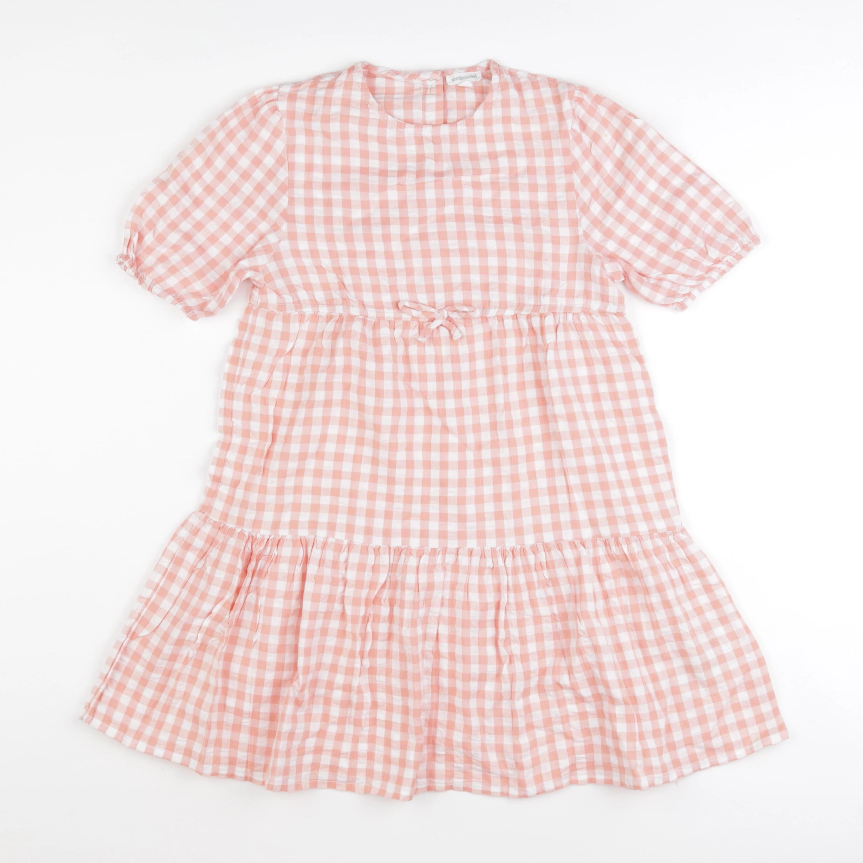 Vertbaudet - robe blanc, rose - 9 ans