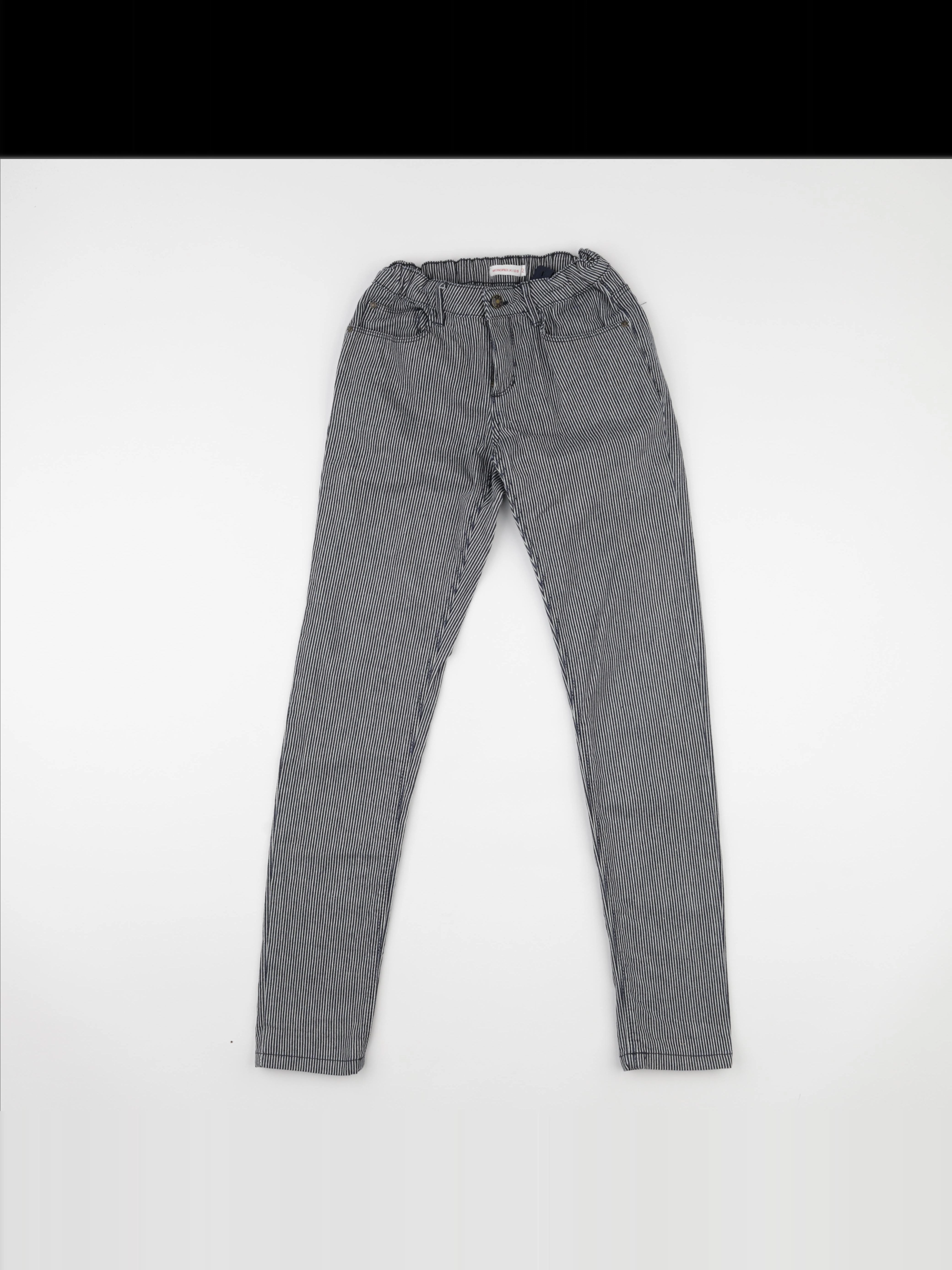 Monoprix - jean bleu, blanc - 12 ans