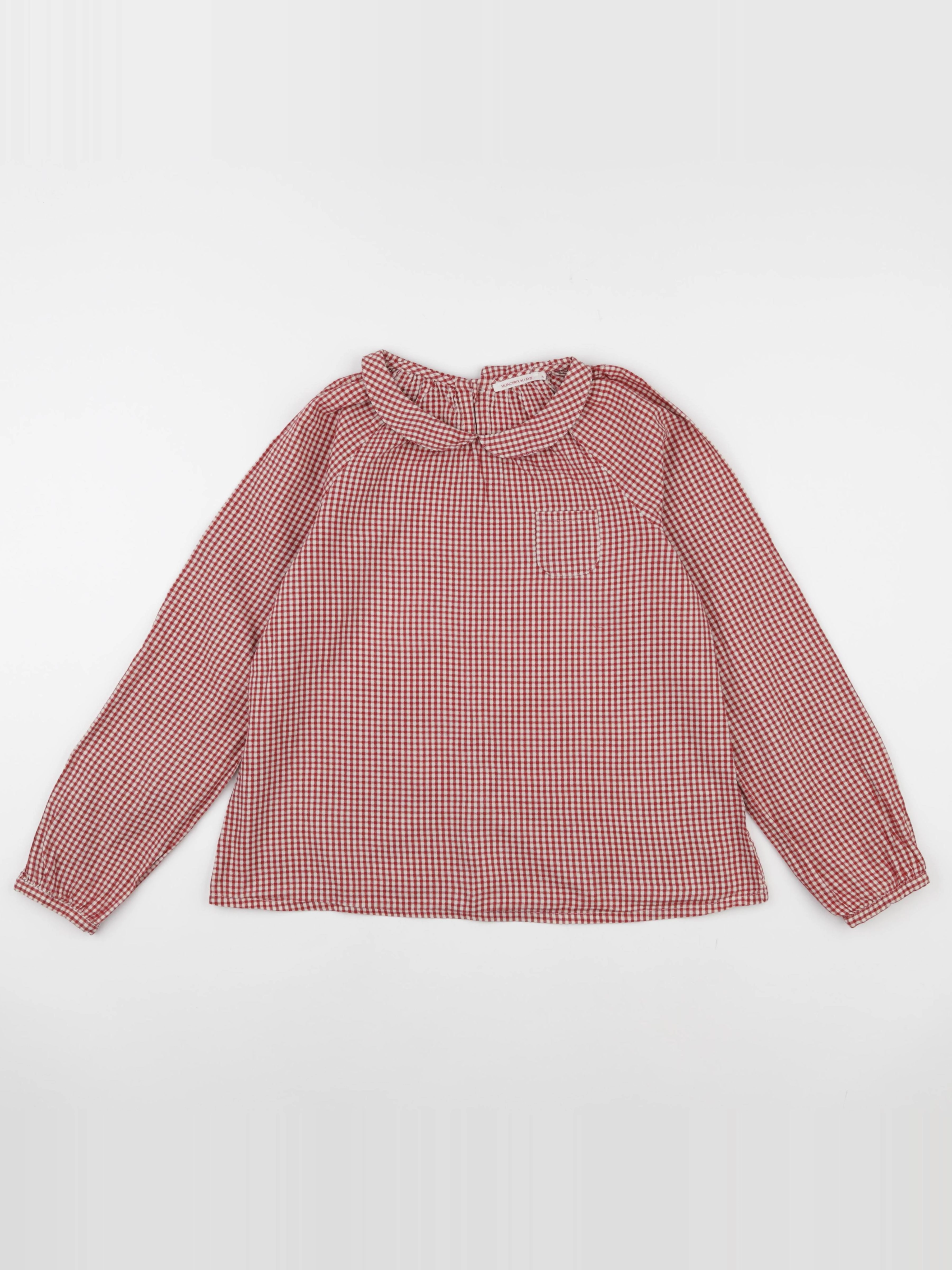 Monoprix - blouse rouge - 14 ans