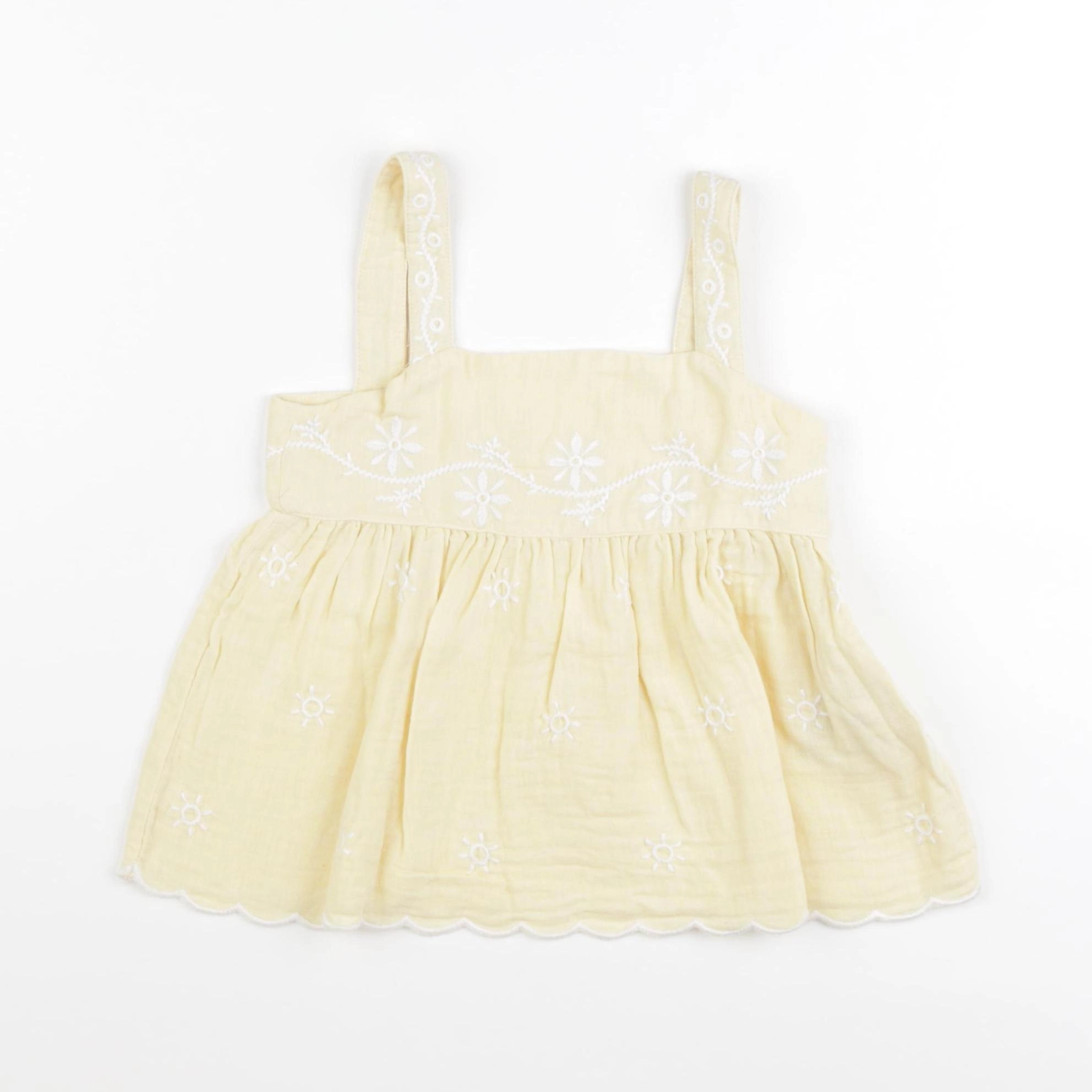 Vertbaudet - blouse jaune - 4/5 ans
