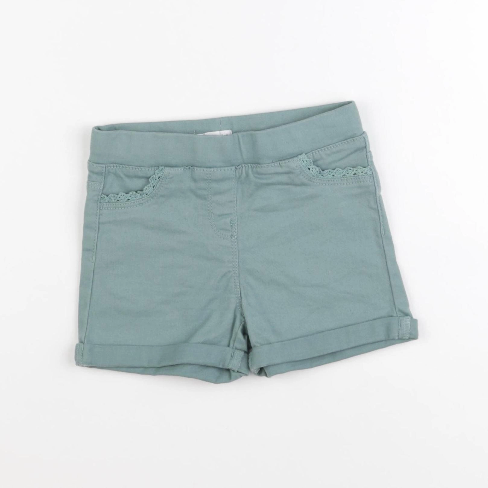 Vertbaudet - short vert - 5 ans