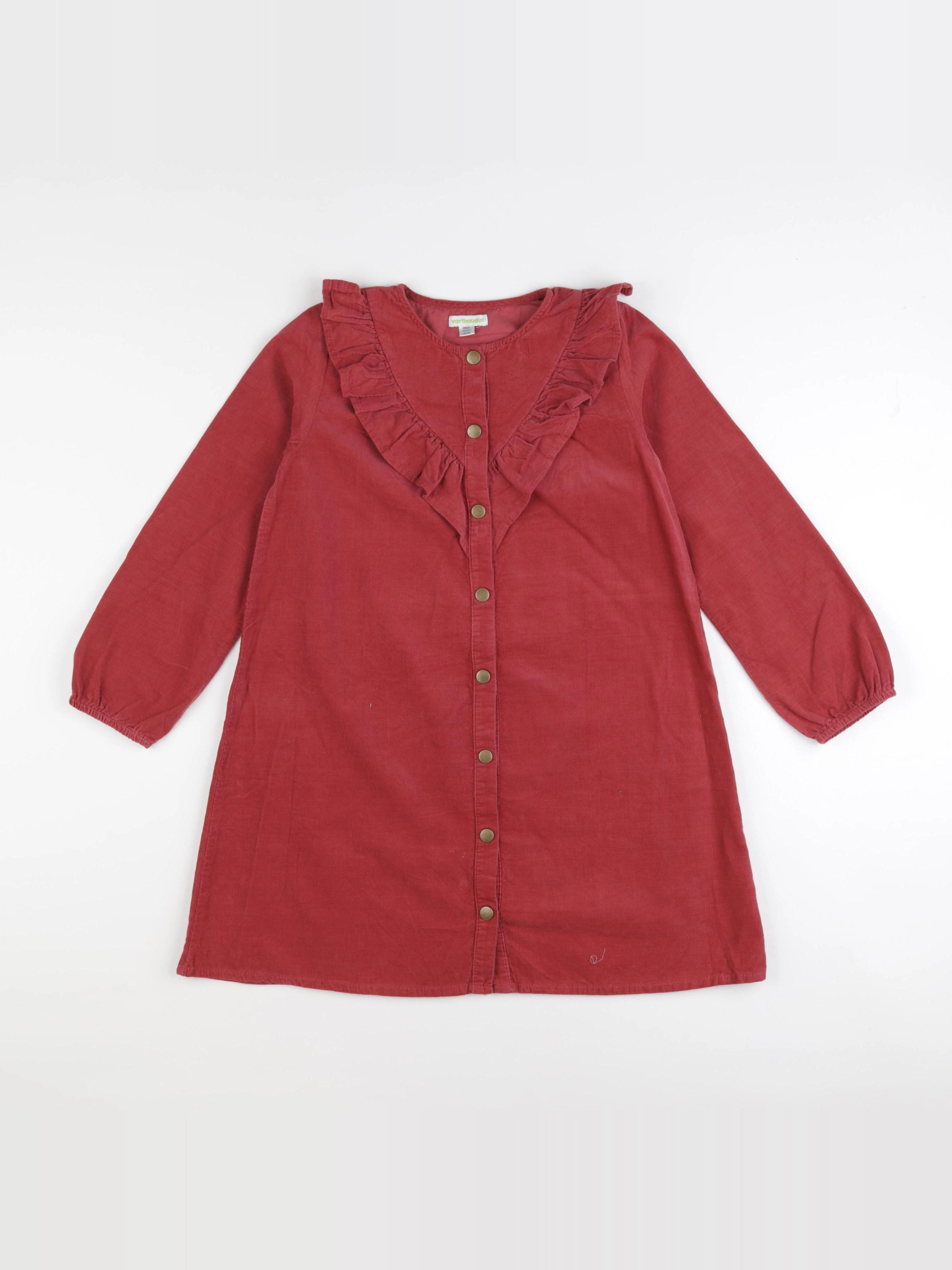 Vertbaudet - robe rouge - 10 ans