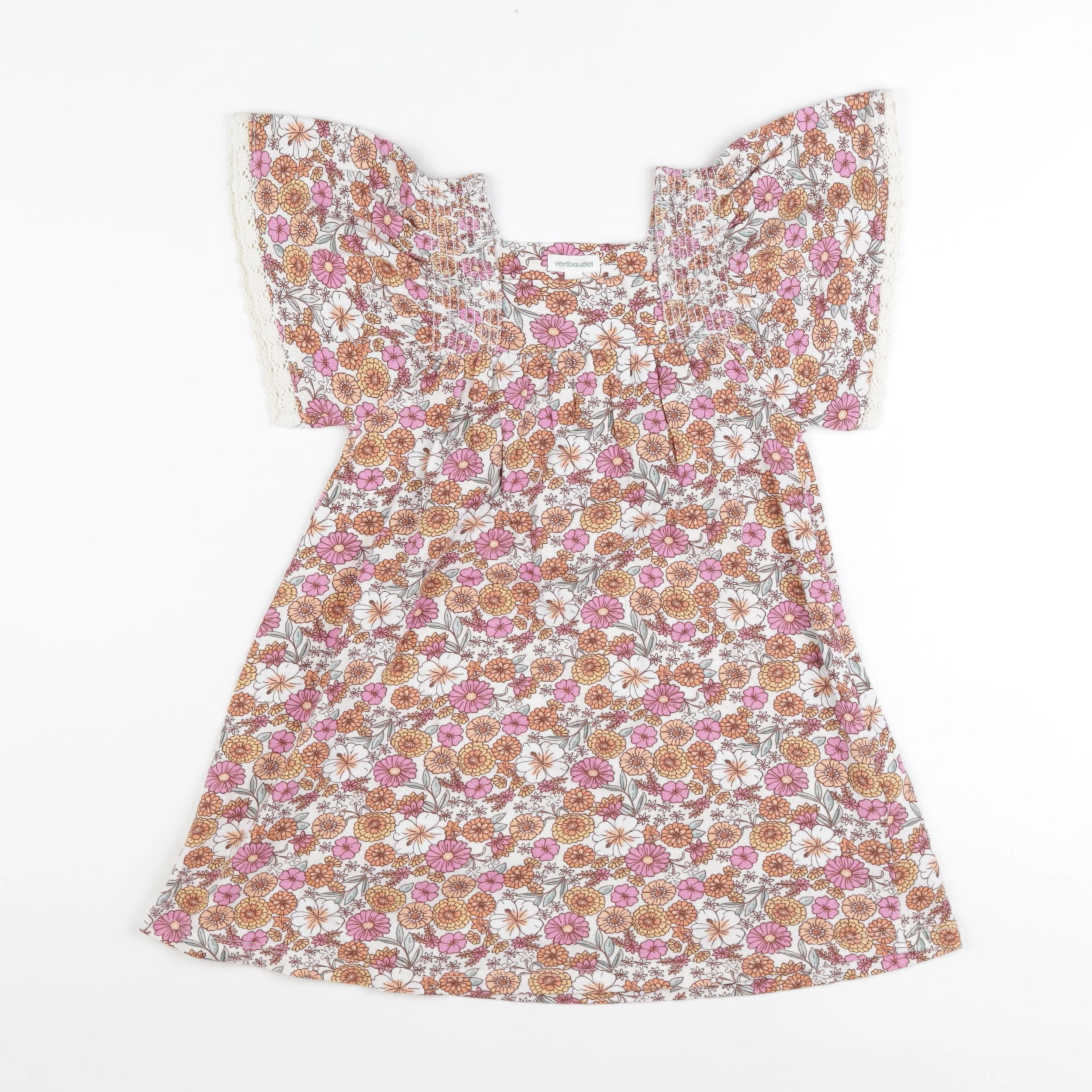 Vertbaudet - robe multicolore - 5 ans