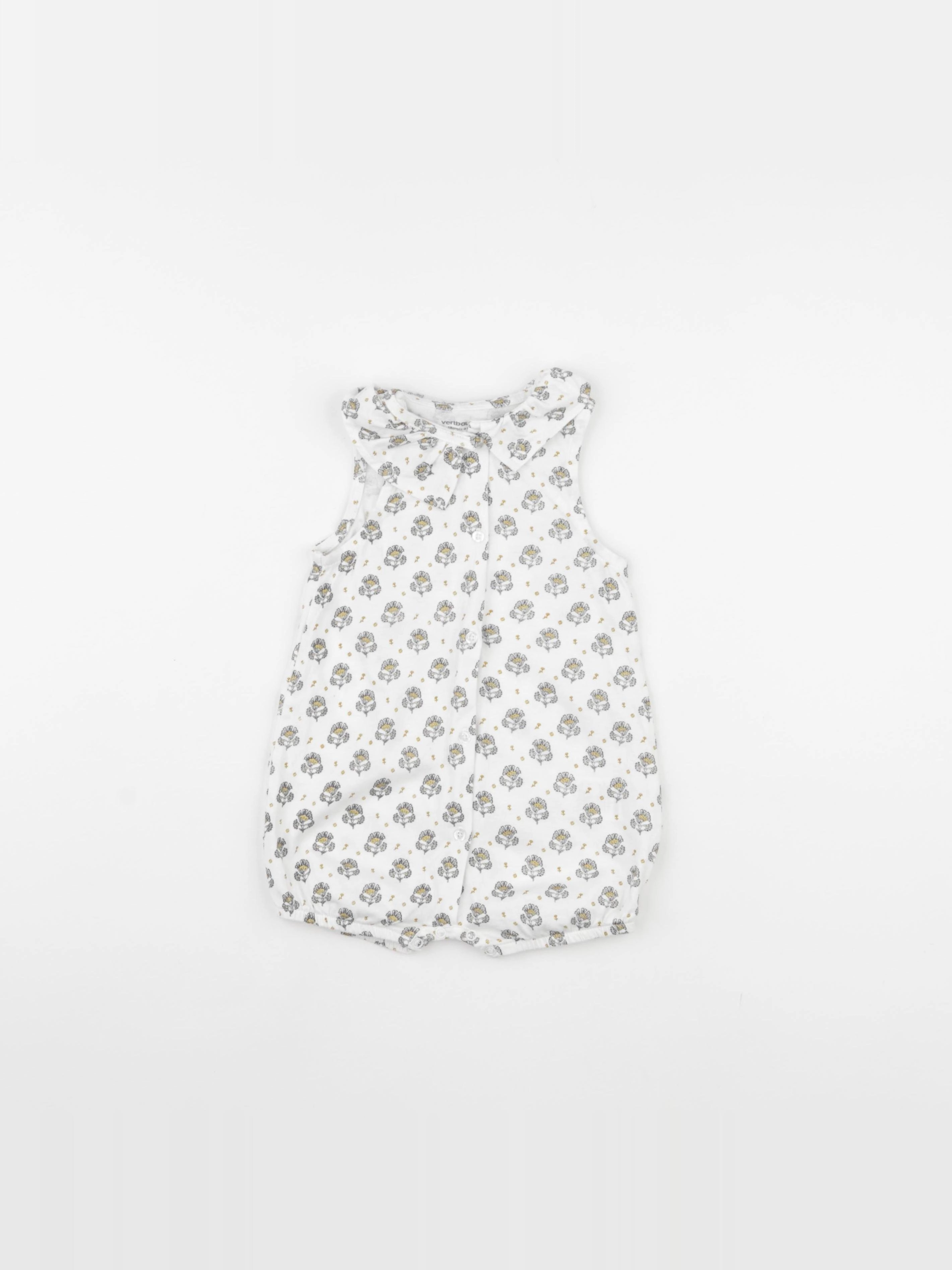 Vertbaudet - combinaison blanc, or - 18 mois