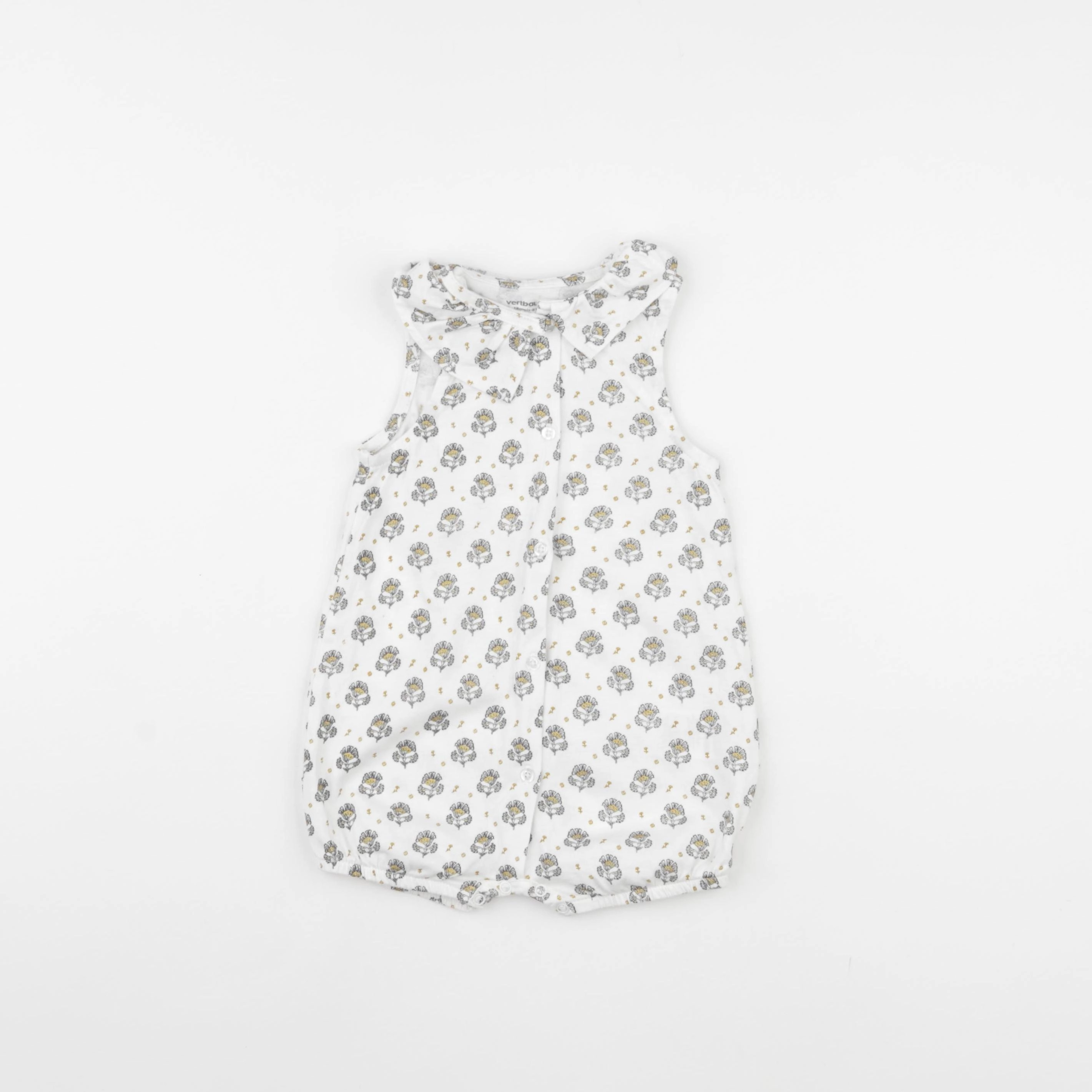 Vertbaudet - combinaison blanc, or - 18 mois