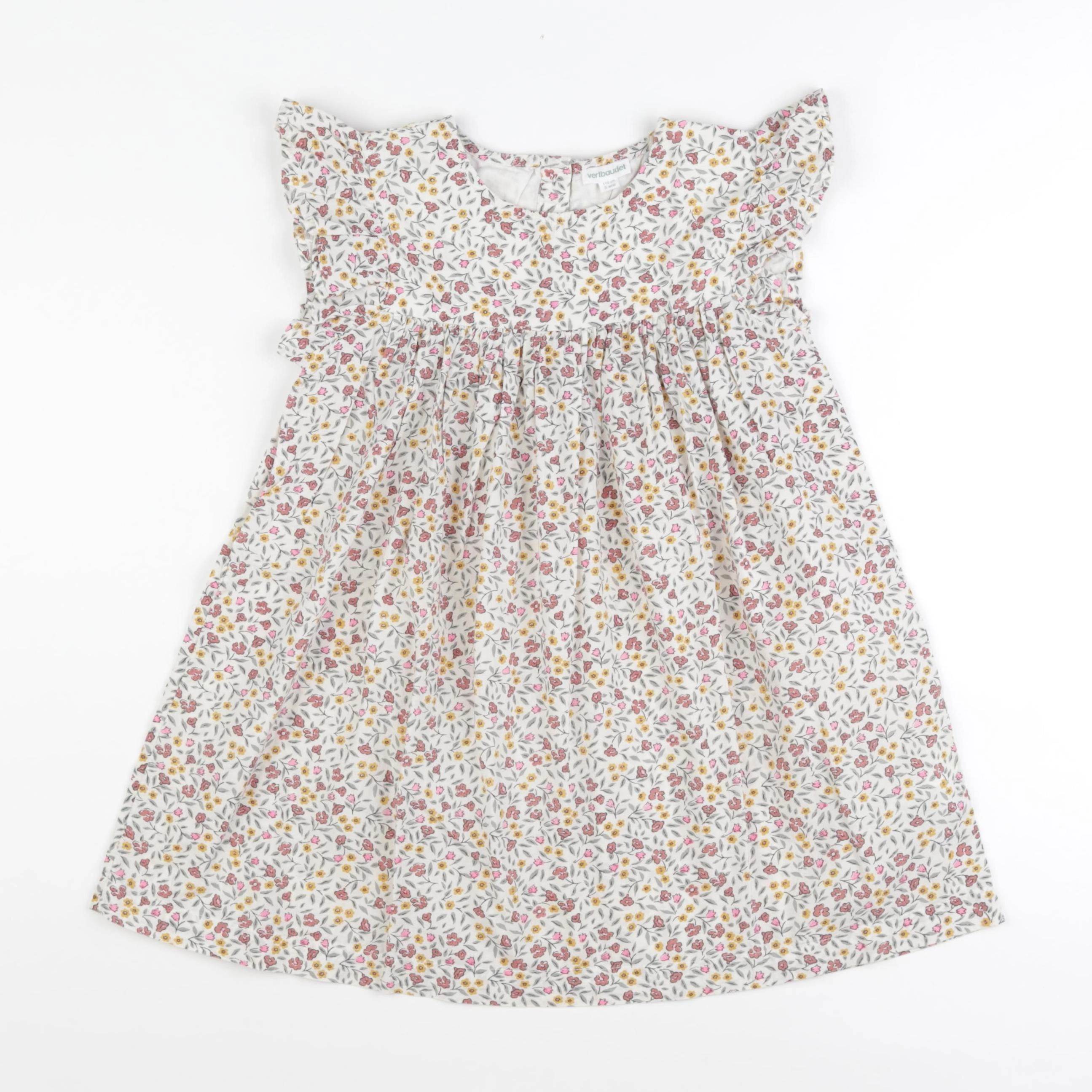 Vertbaudet - robe multicolore - 5 ans