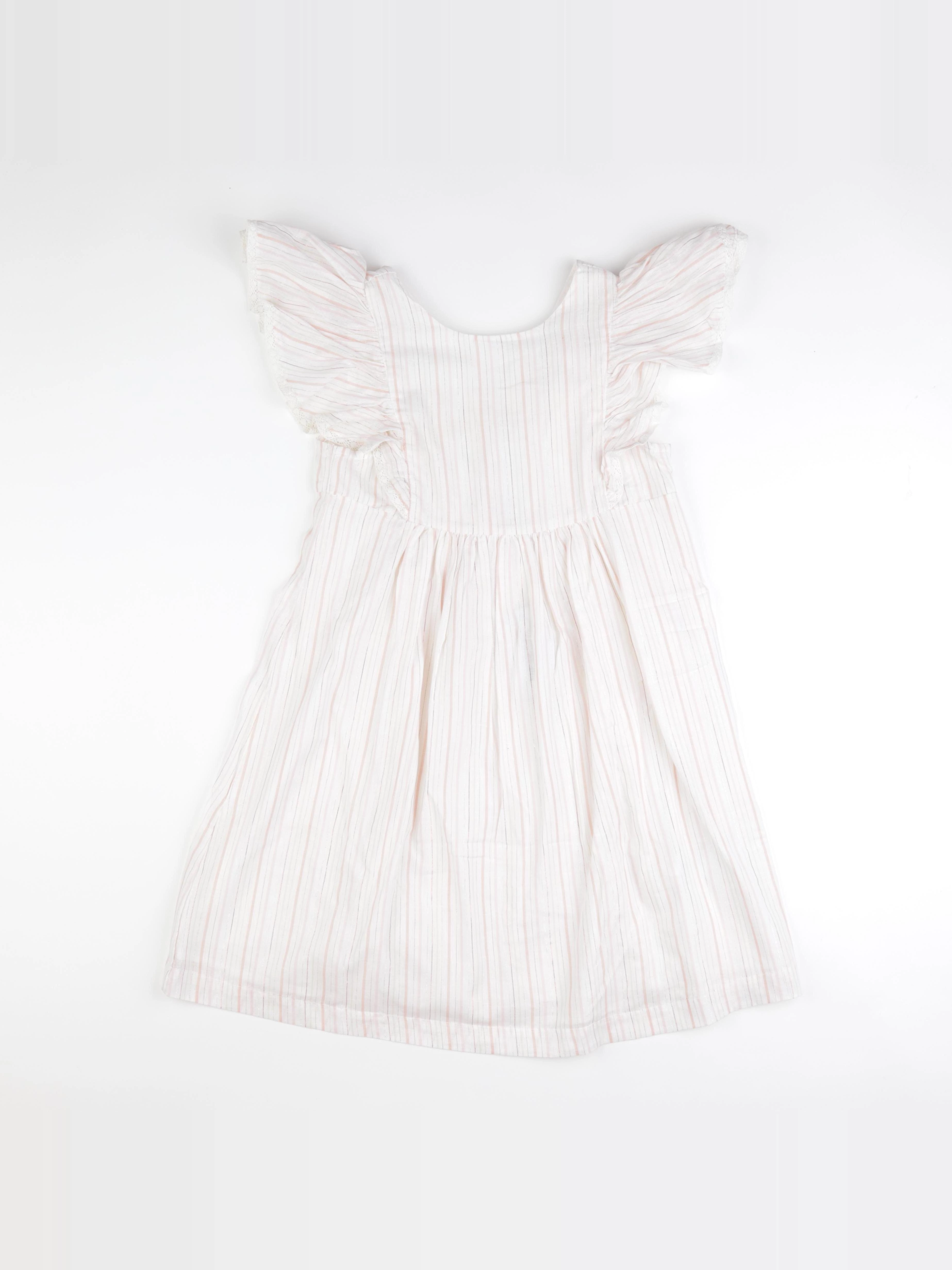 Vertbaudet - robe blanc, rose - 12 ans