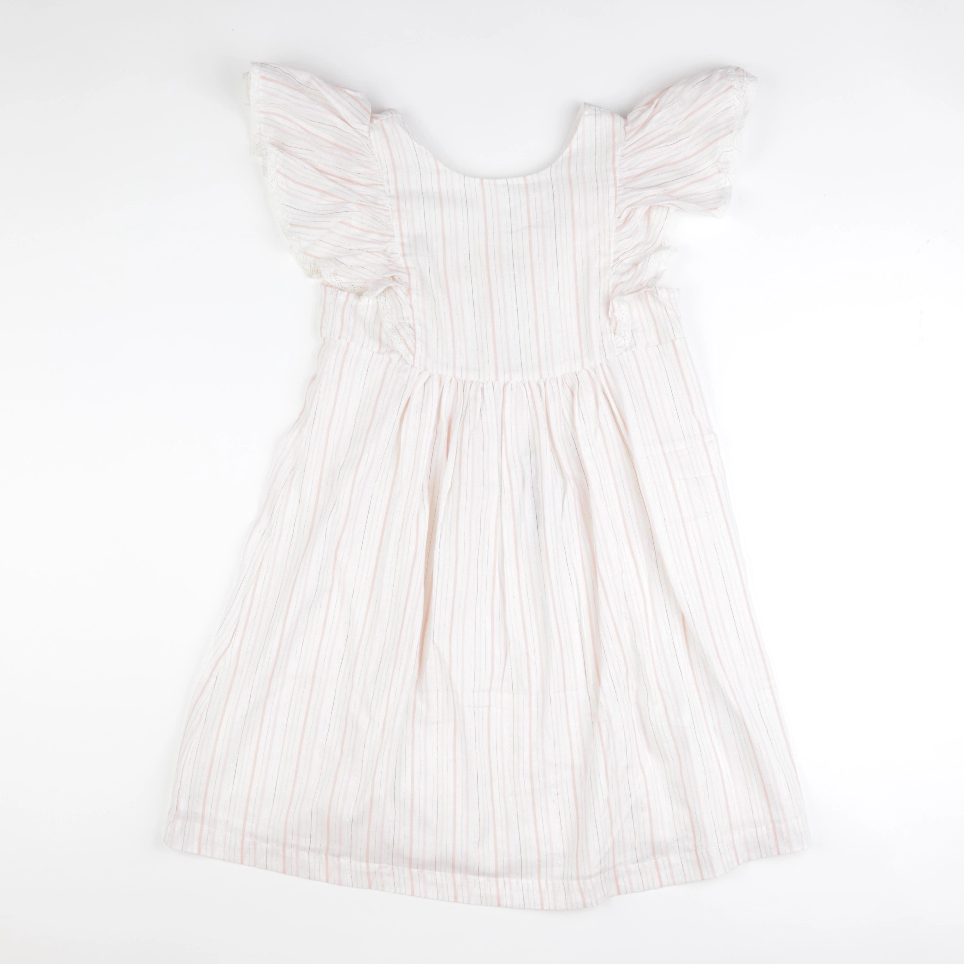 Vertbaudet - robe blanc, rose - 12 ans