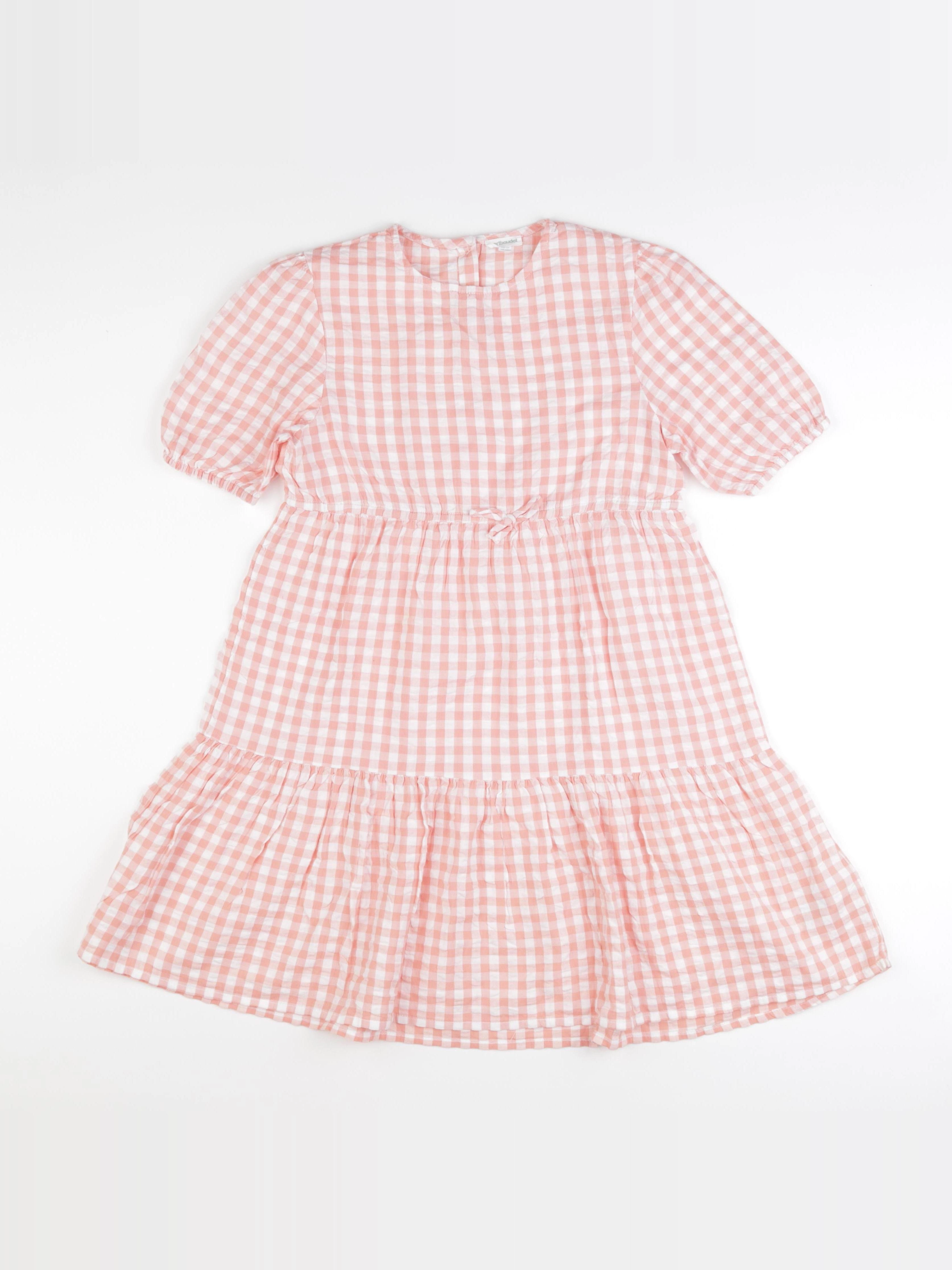 Vertbaudet - robe blanc, rose - 12 ans