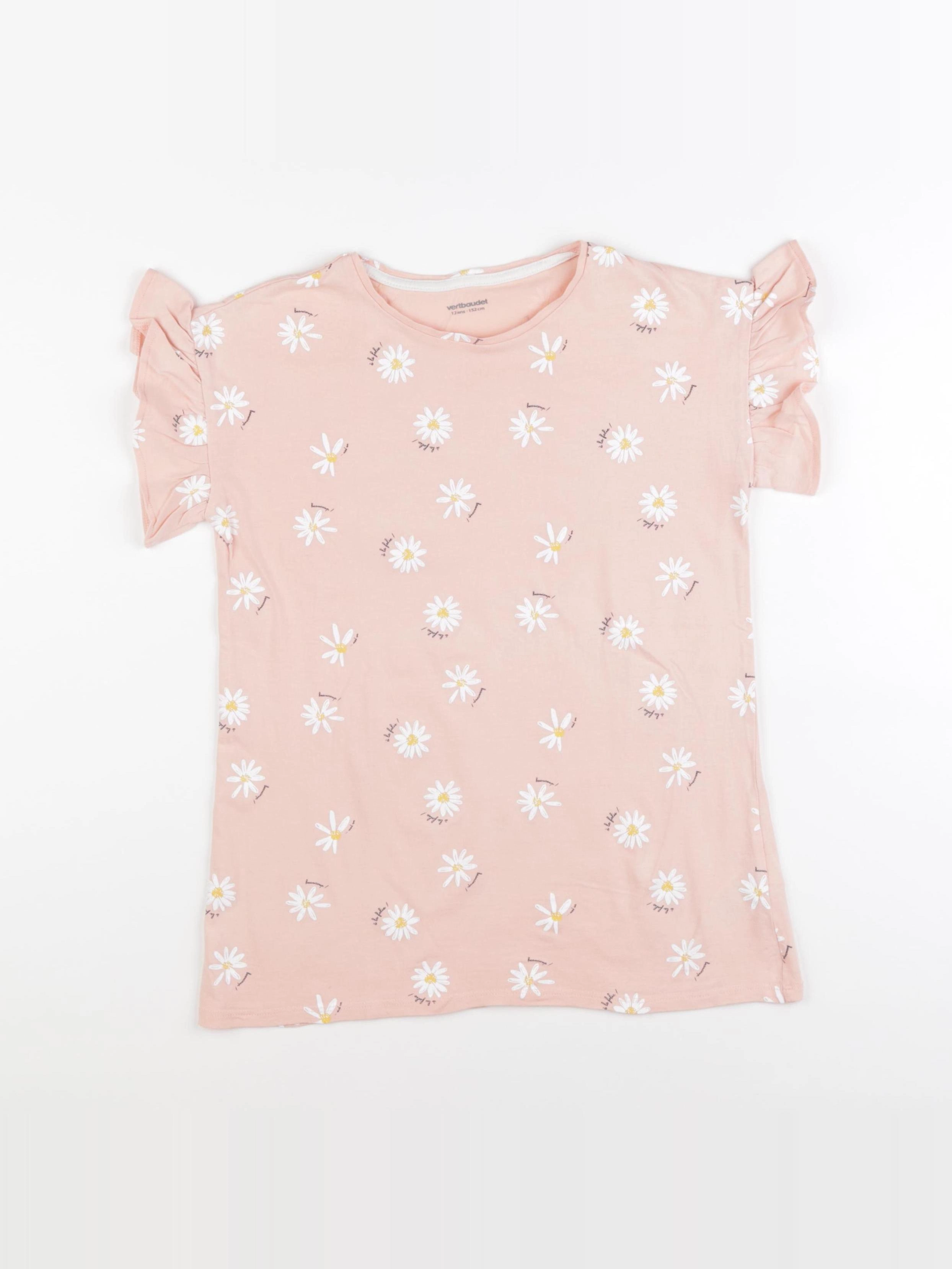 Vertbaudet - tee-shirt rose - 12 ans