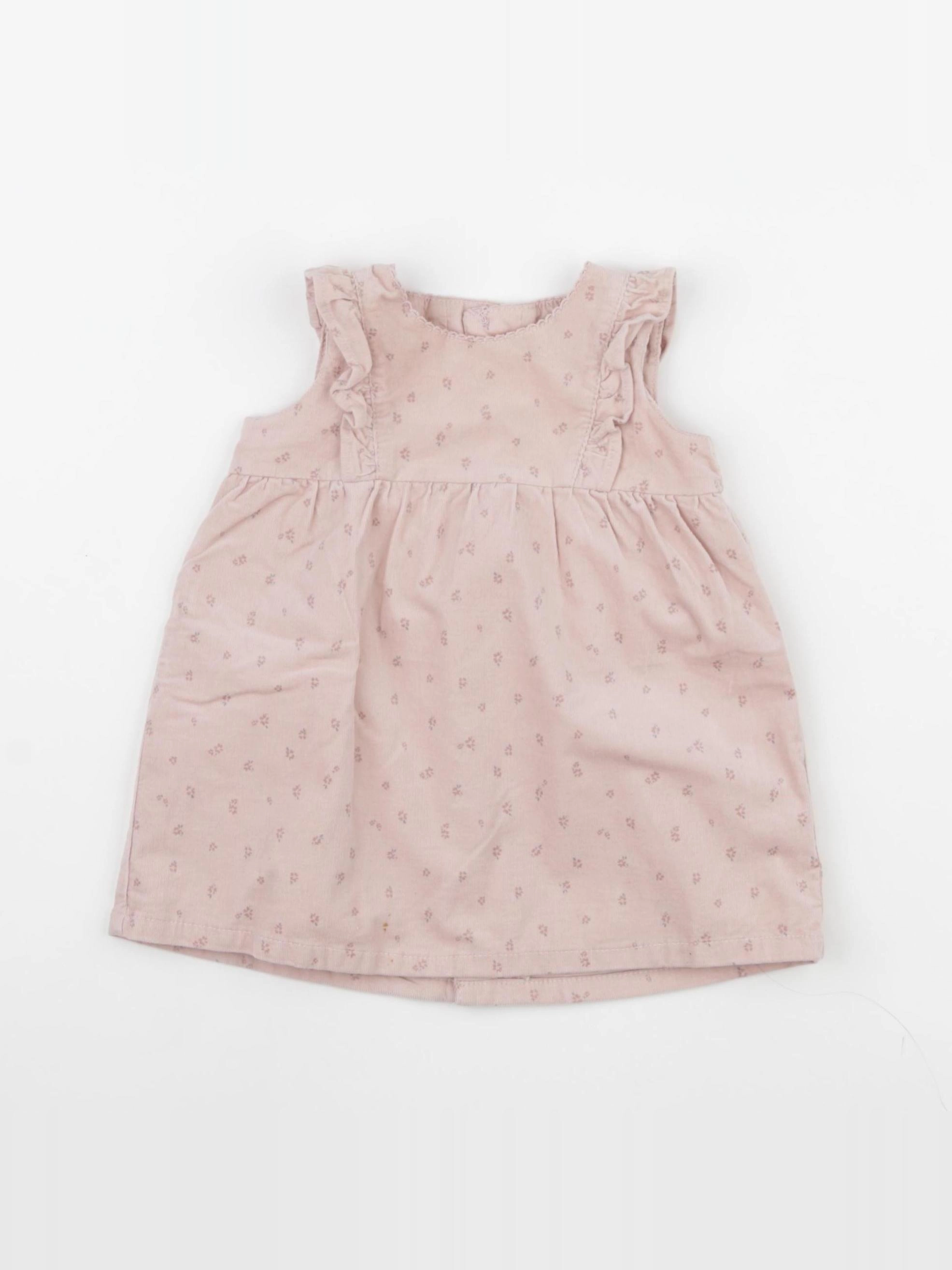 Zara - robe rose - 6/9 mois