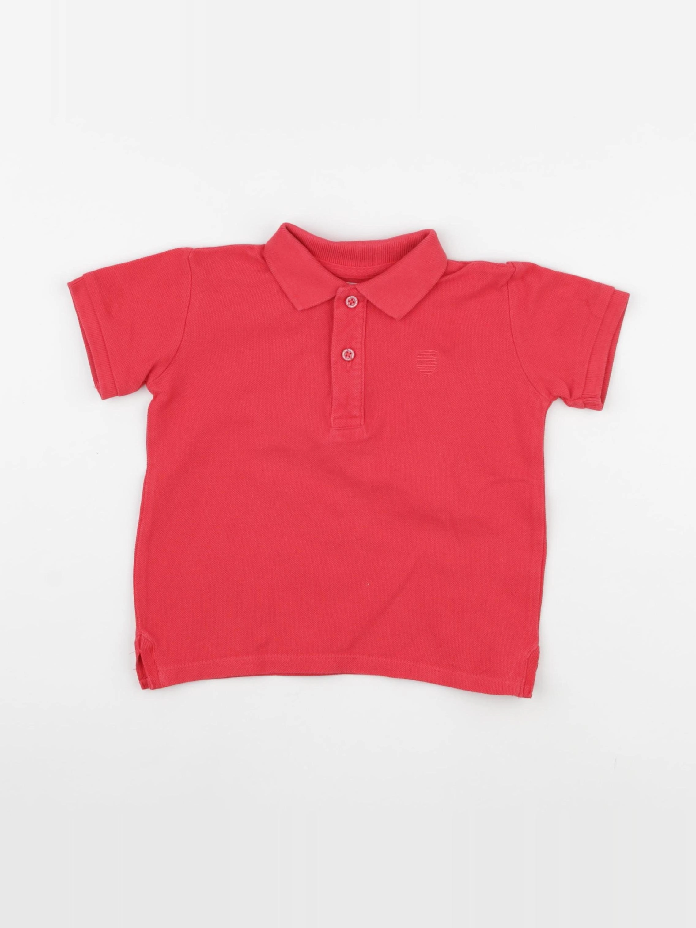 Zara - polo rouge - 2/3 ans