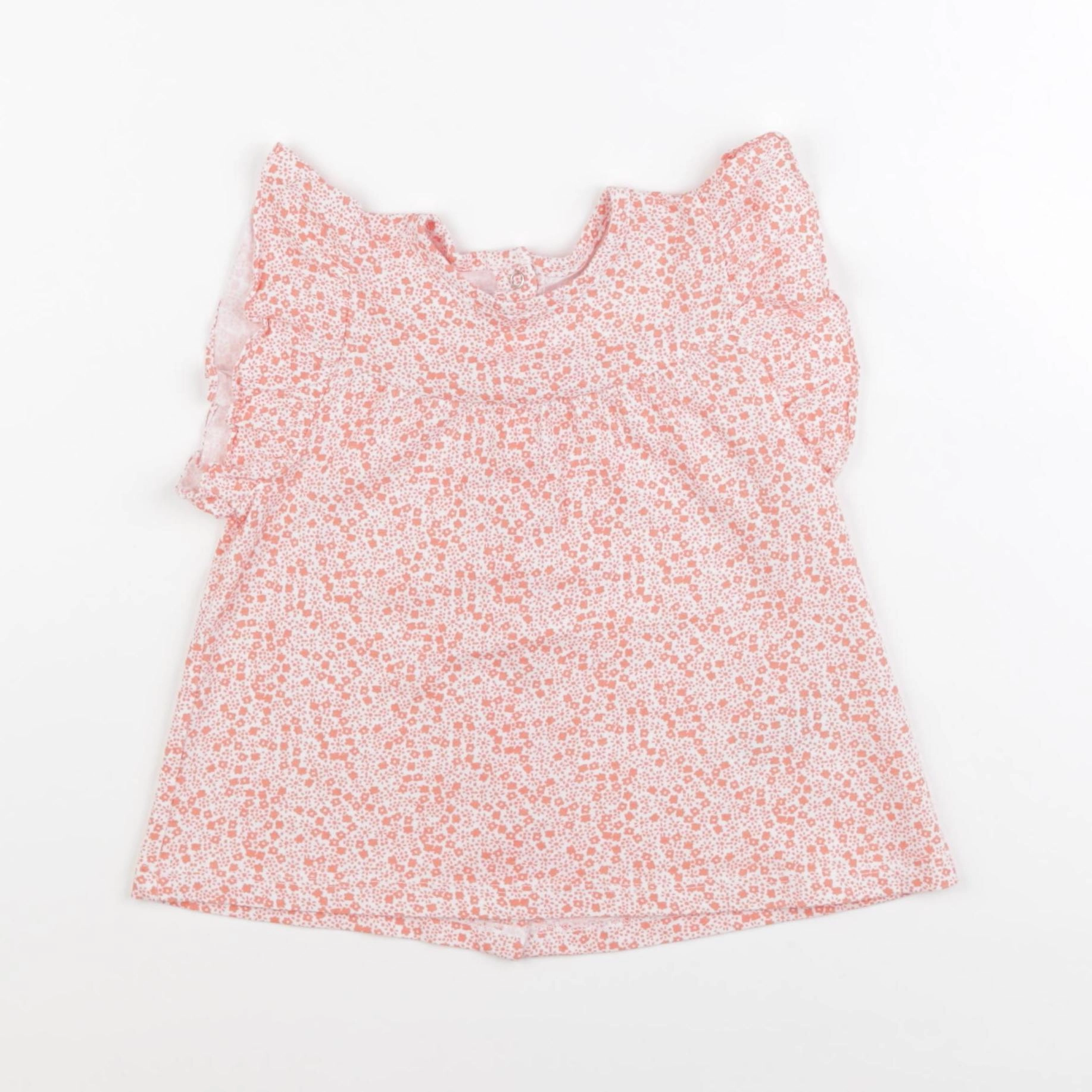 Vertbaudet - tee-shirt blanc, rose - 36 mois