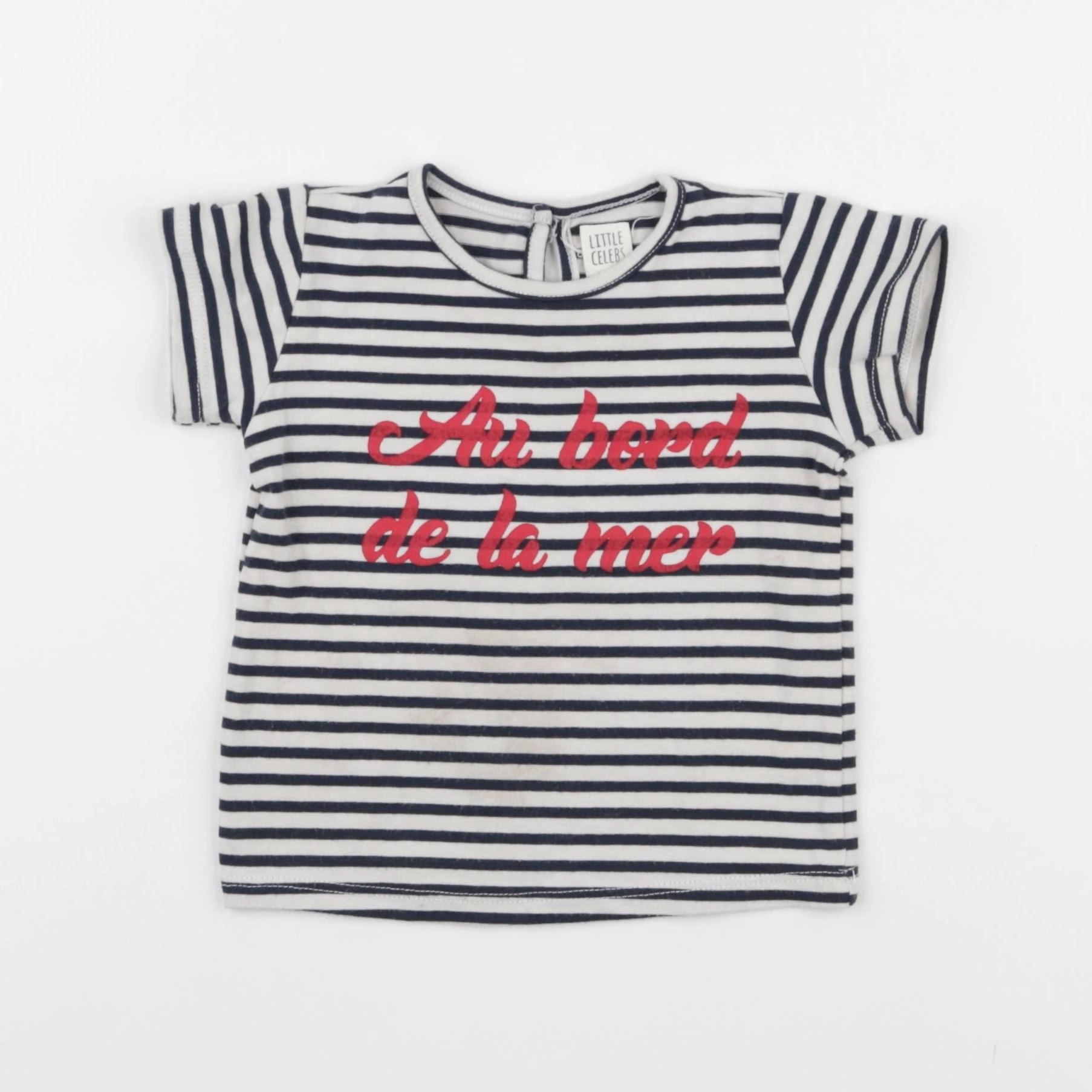 Little Celebs - tee-shirt blanc, bleu - 12 mois