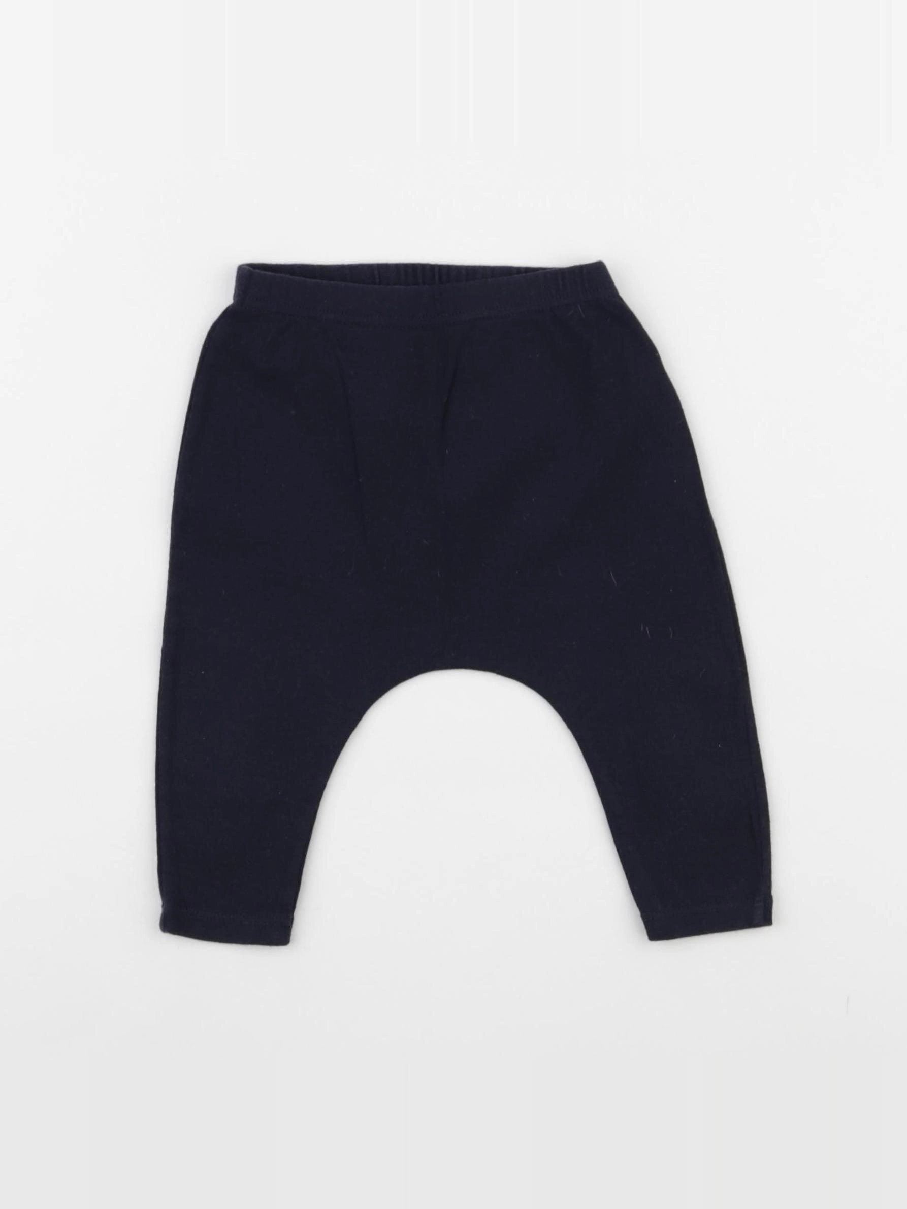 Petit Bateau - sarouel bleu - 6 mois