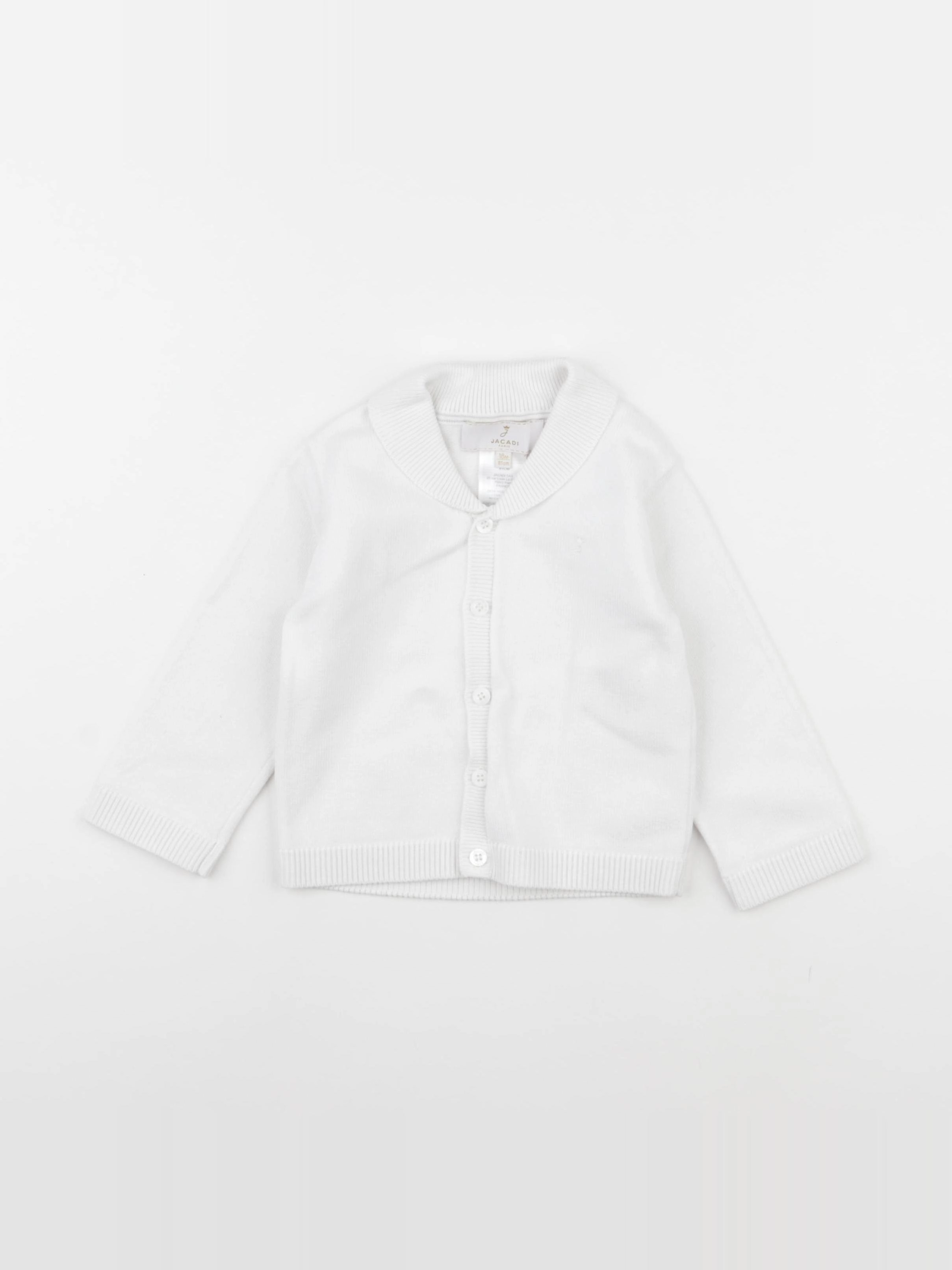 Jacadi - gilet blanc - 18 mois