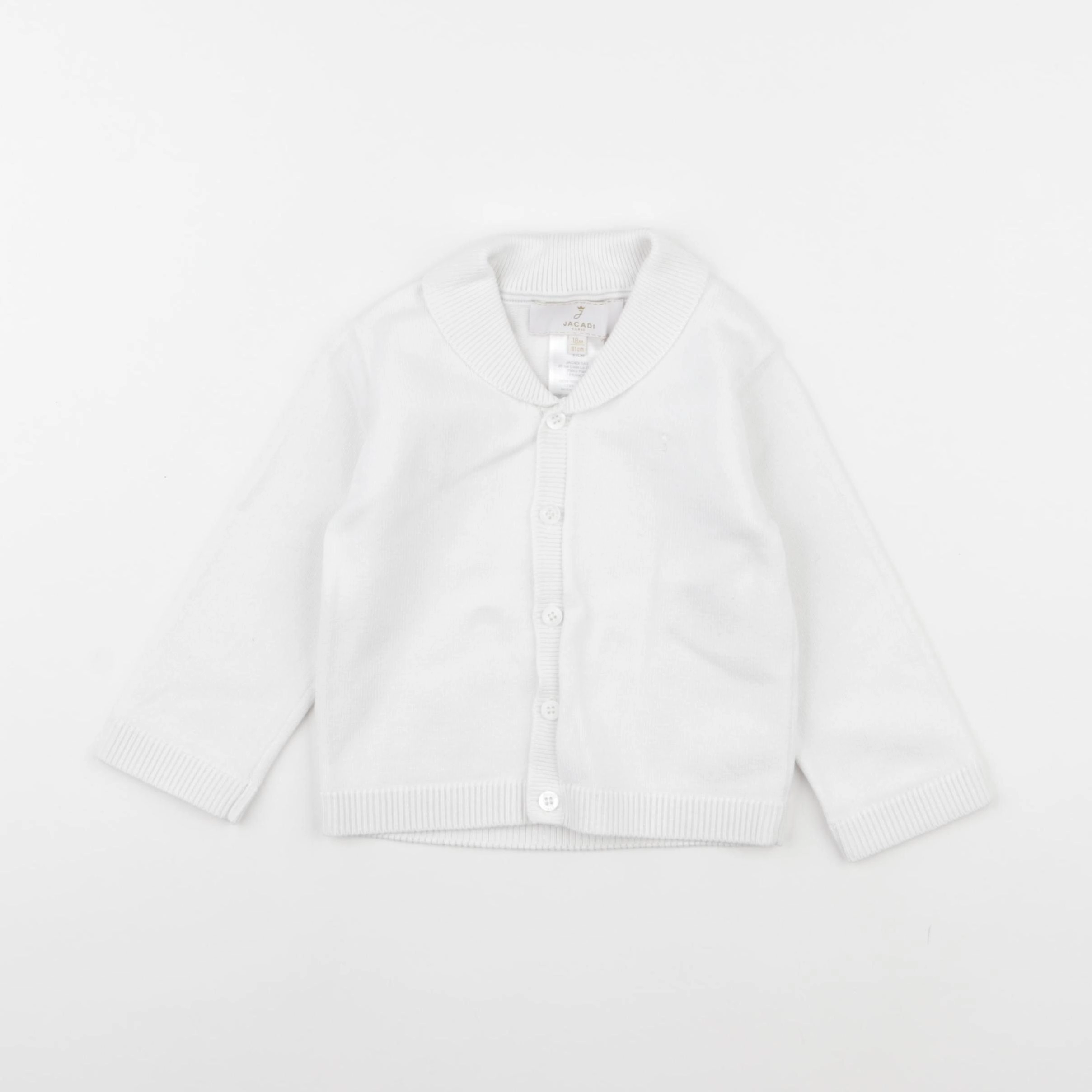 Jacadi - gilet blanc - 18 mois