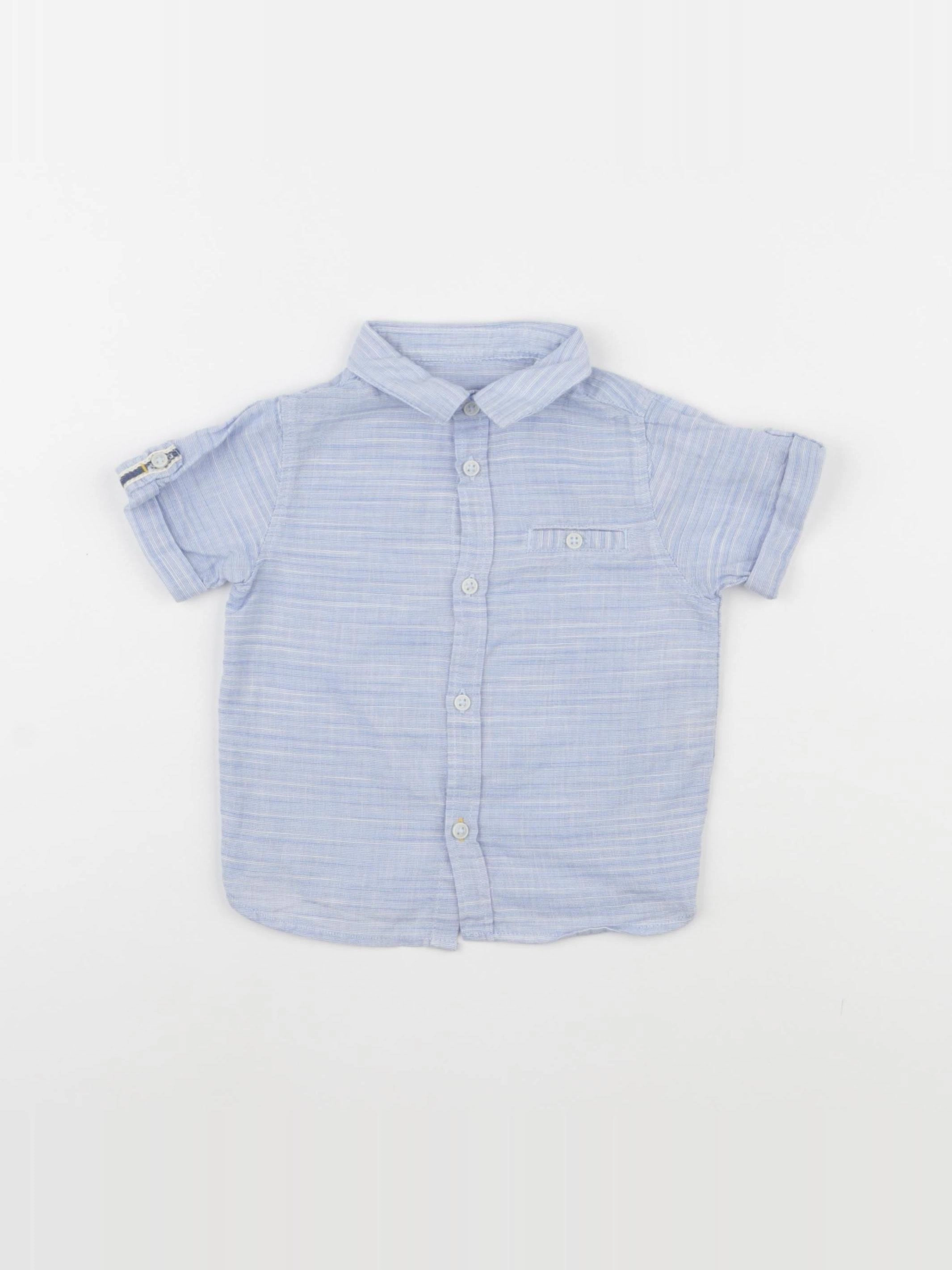 Zara - chemise bleu - 6/9 mois