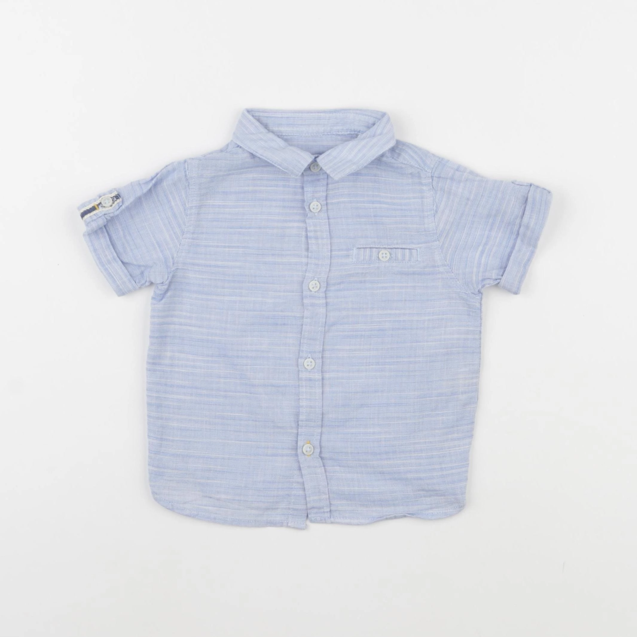 Zara - chemise bleu - 6/9 mois