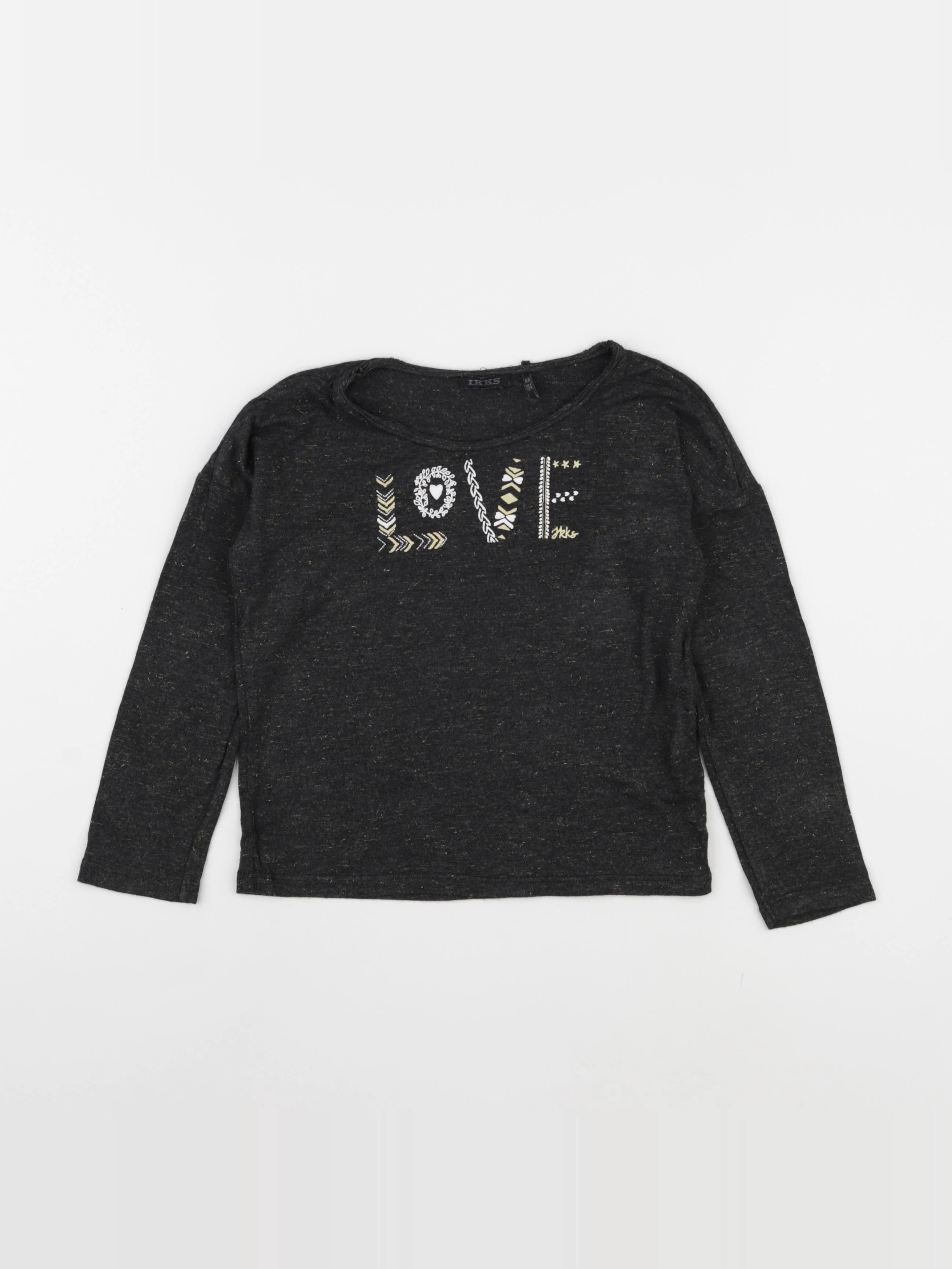 IKKS - tee-shirt noir, or - 4 ans