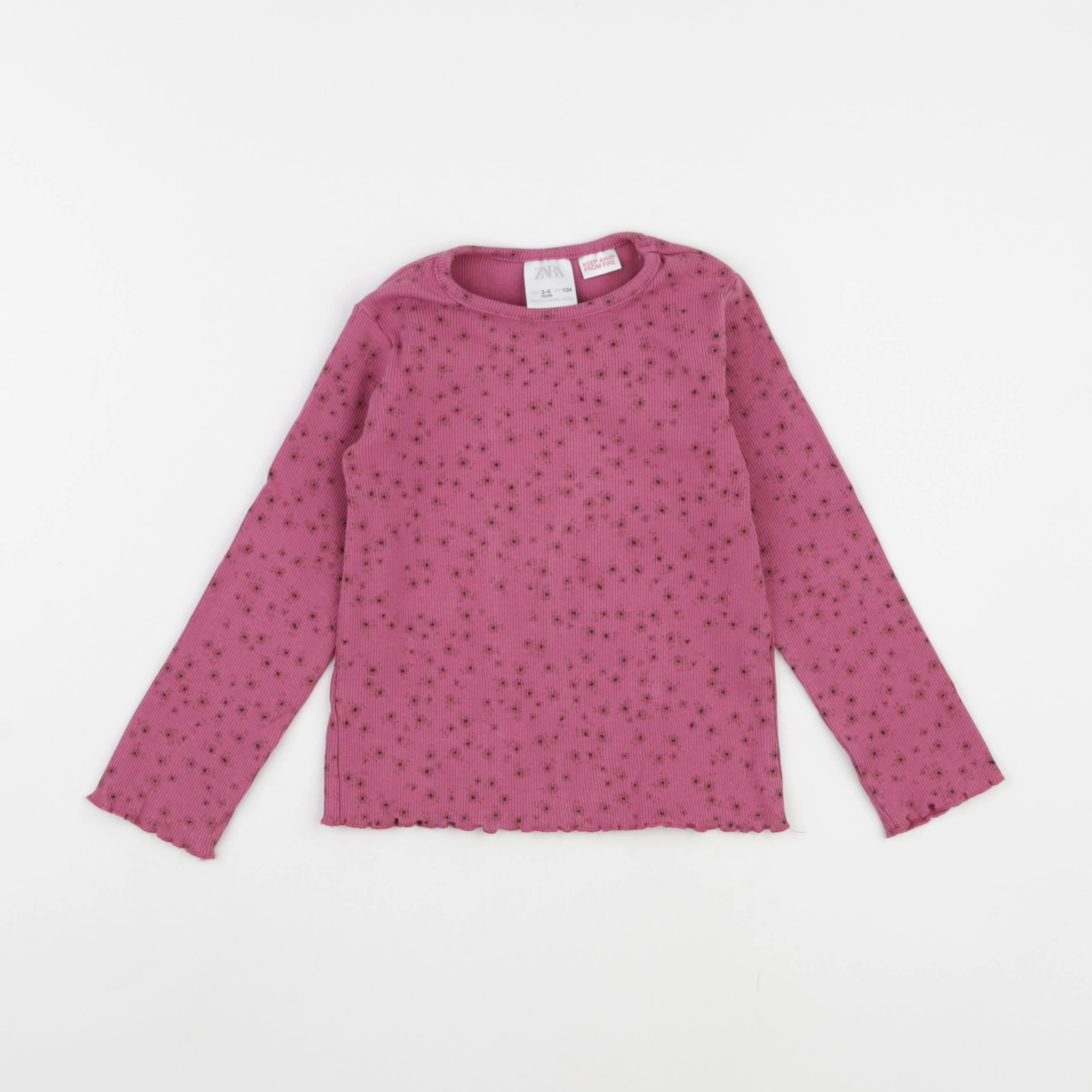 Zara - tee-shirt rose - 3/4 ans
