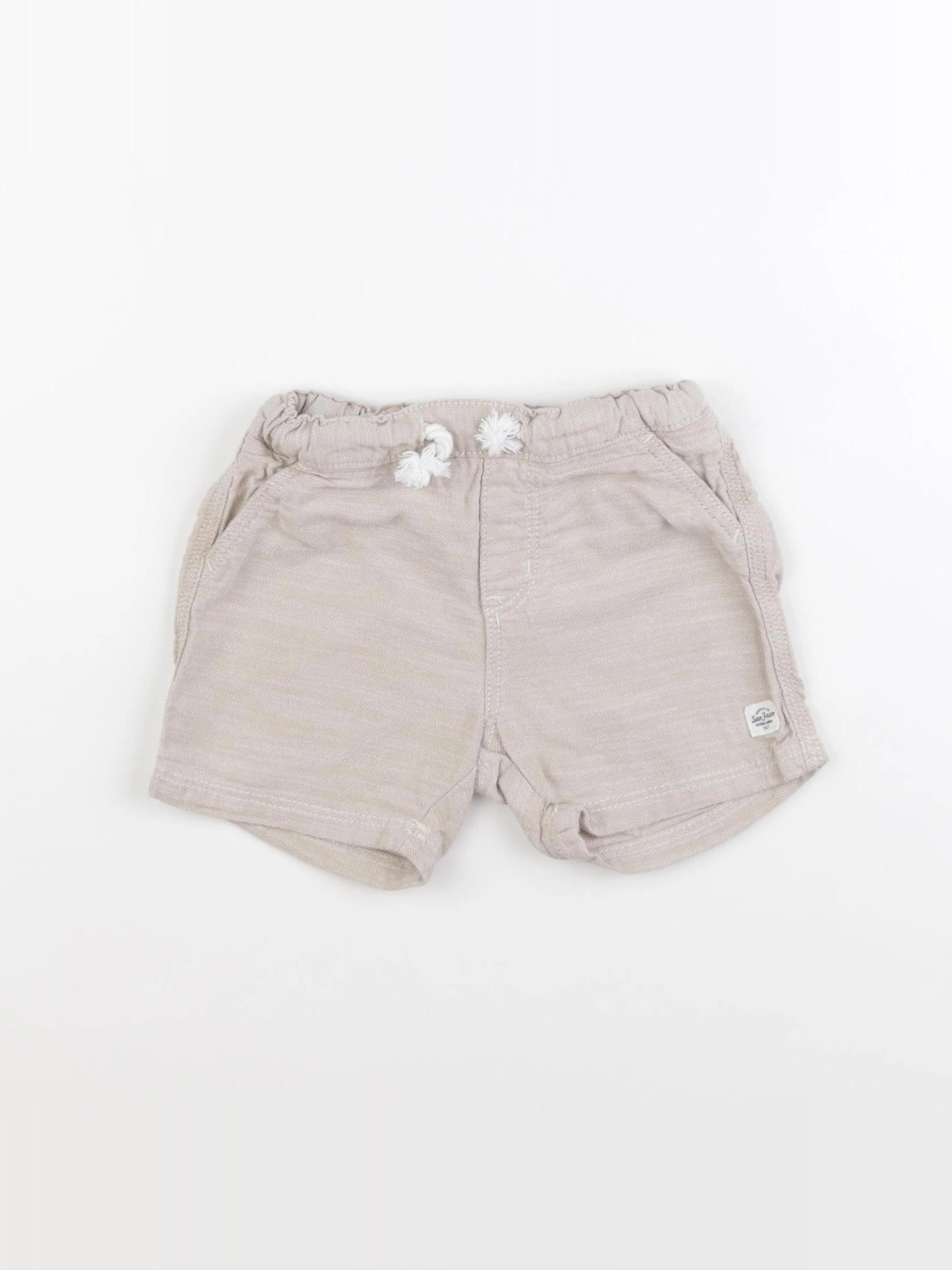 H&M - short beige - 12/18 mois