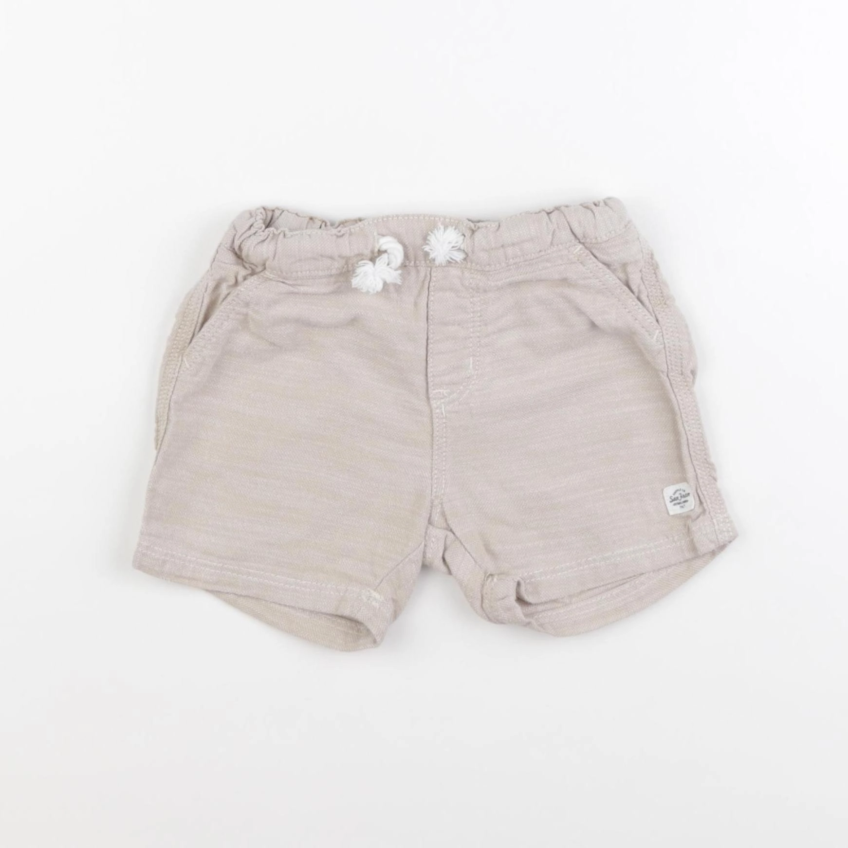 H&M - short beige - 12/18 mois