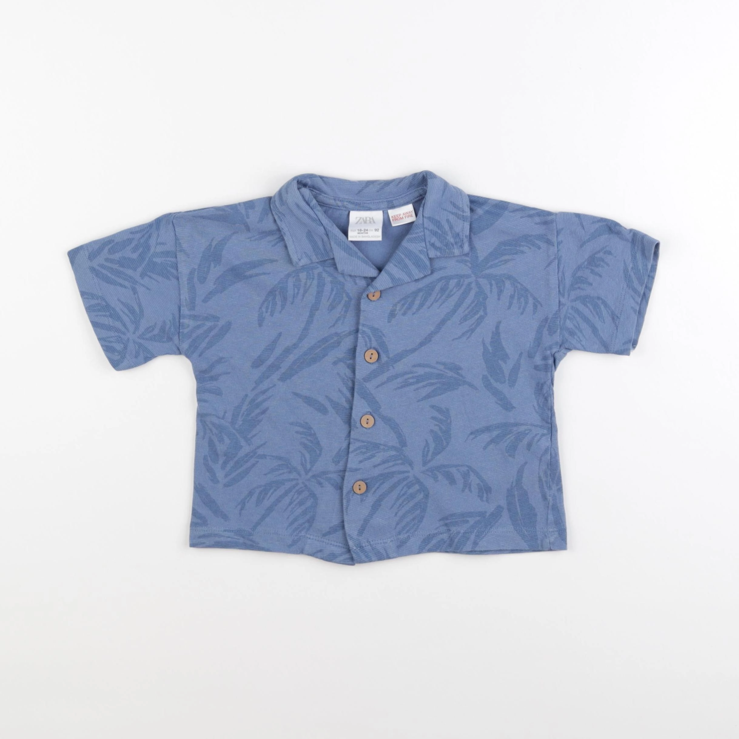 Zara - chemise bleu - 18/24 mois