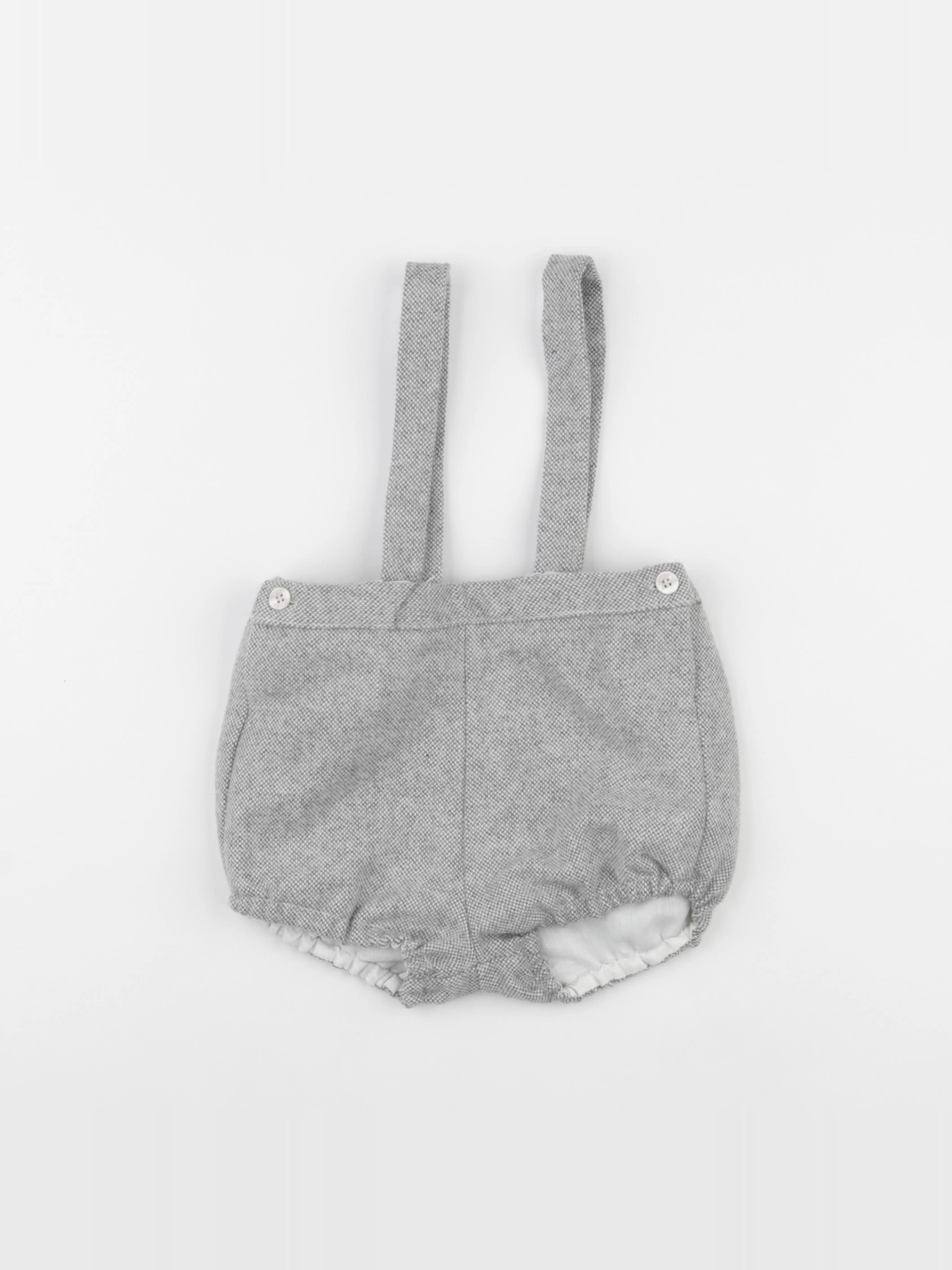 Lola Palacios - short gris - 6/9 mois