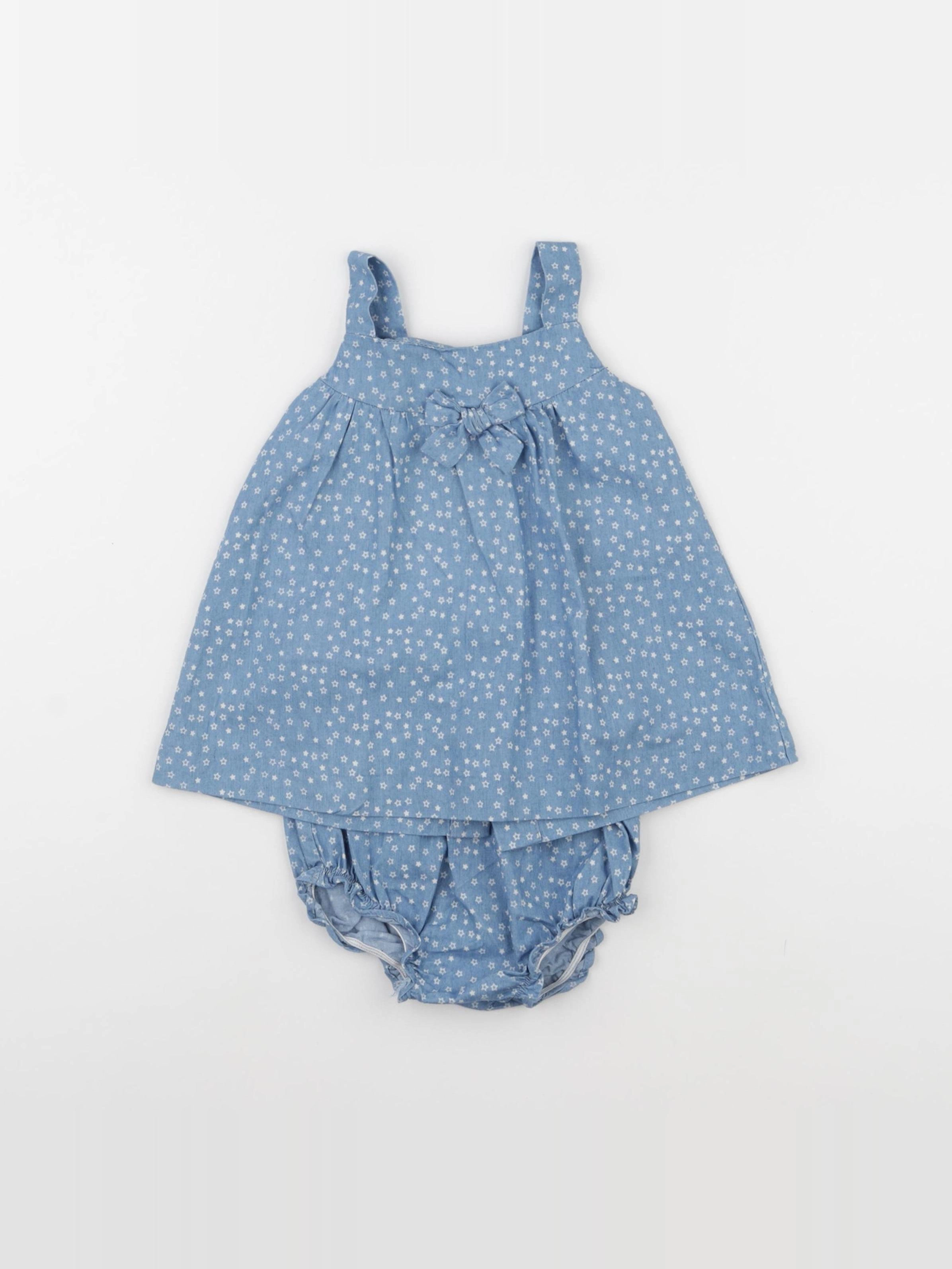 Lola Palacios - robe bleu - 12 mois