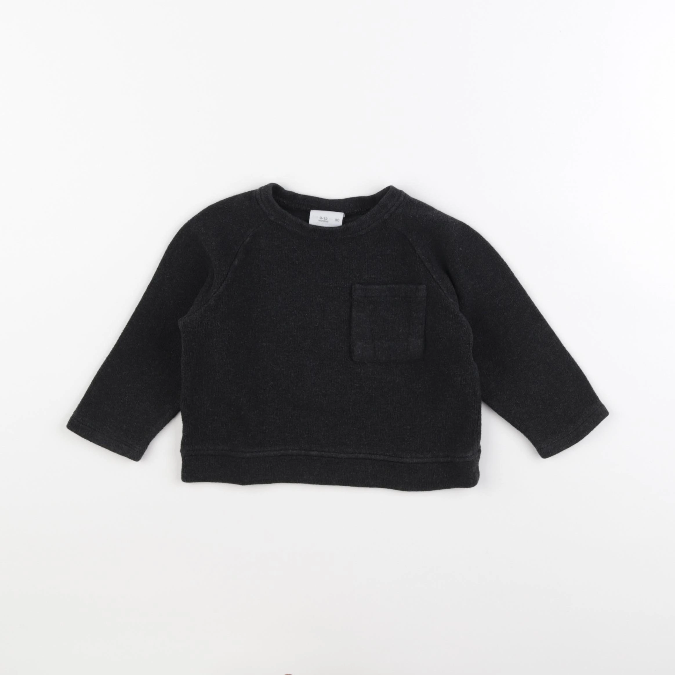 Zara - pull noir - 9/12 mois