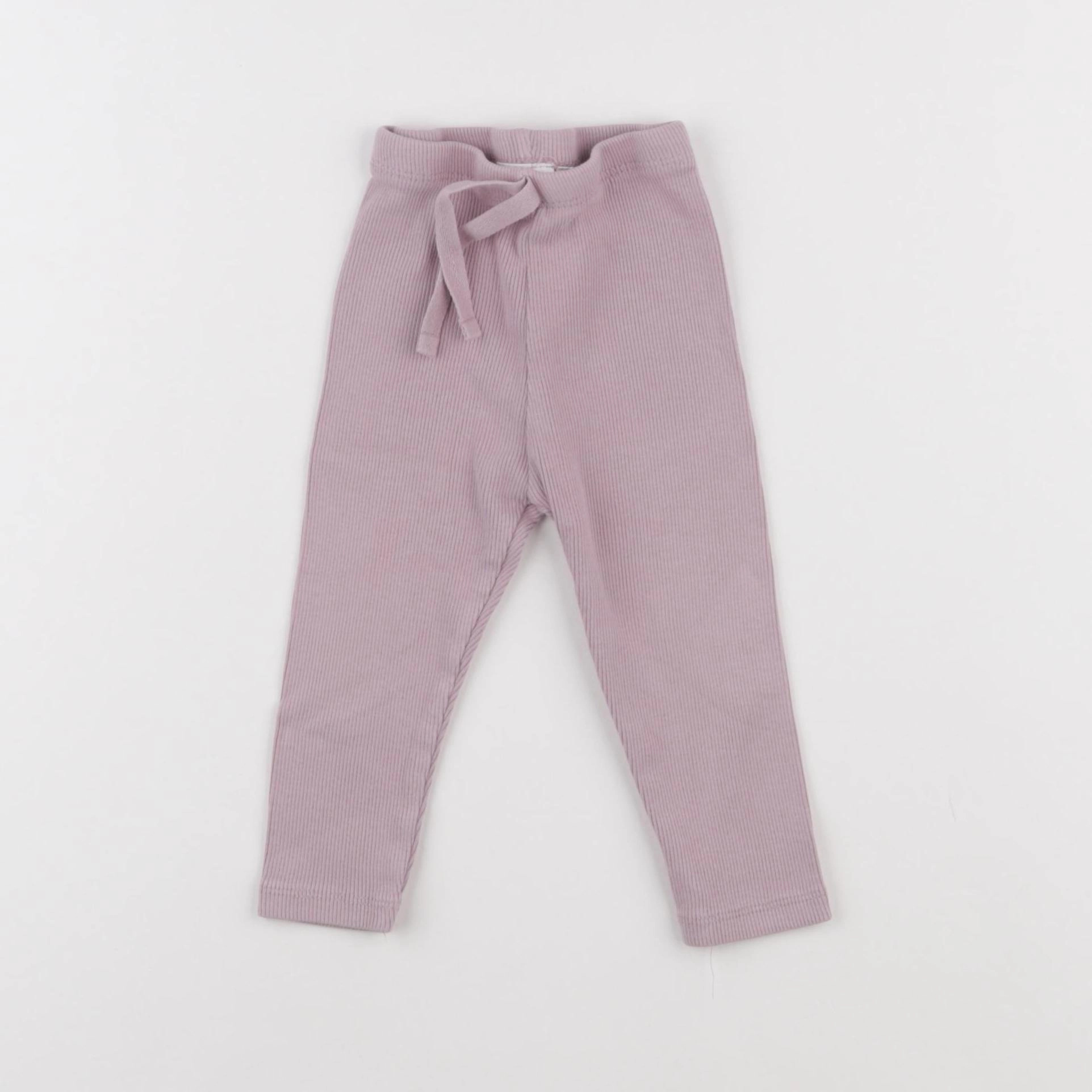 Zara - legging violet - 9/12 mois