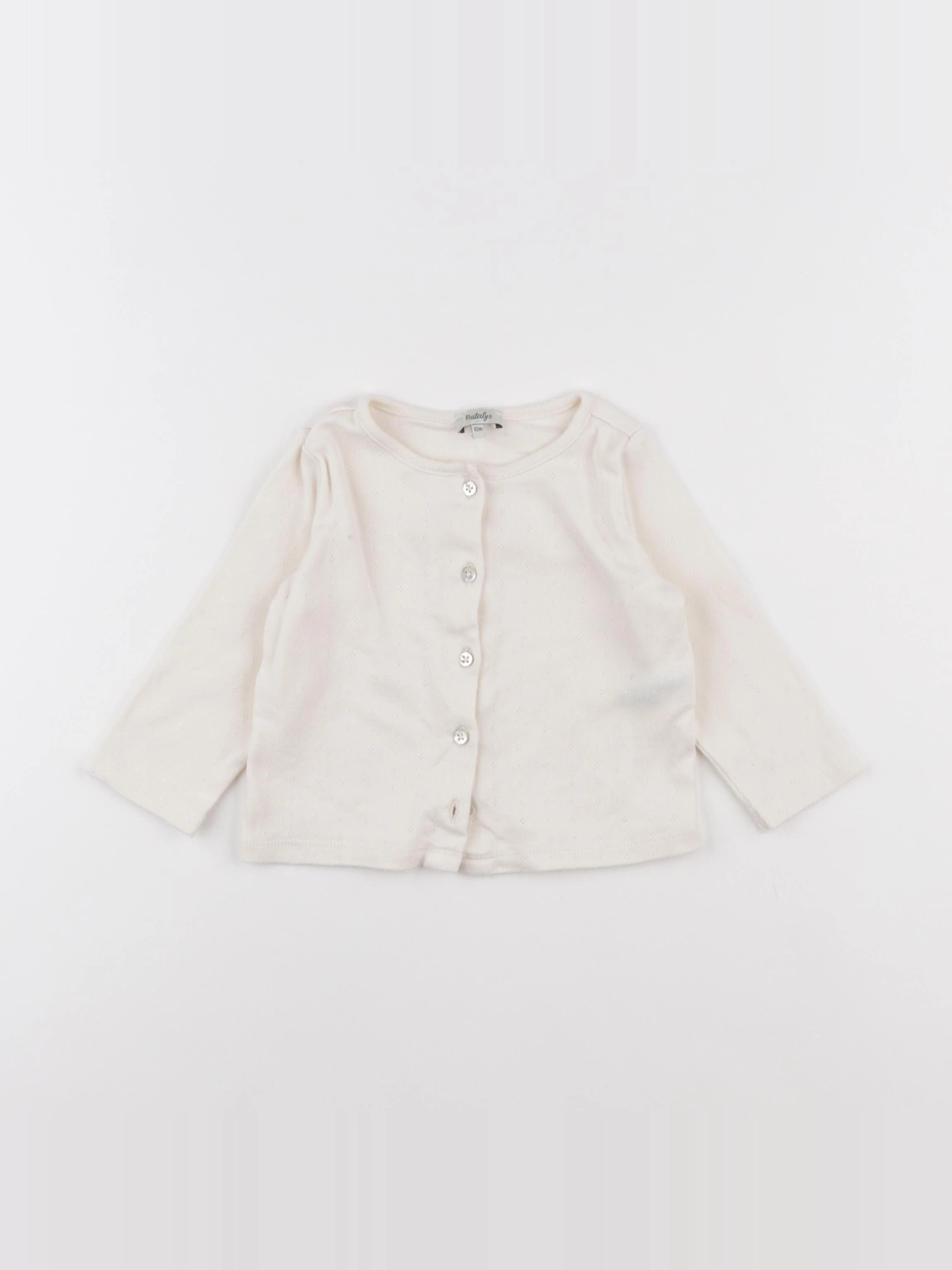 Natalys - gilet beige - 12 mois