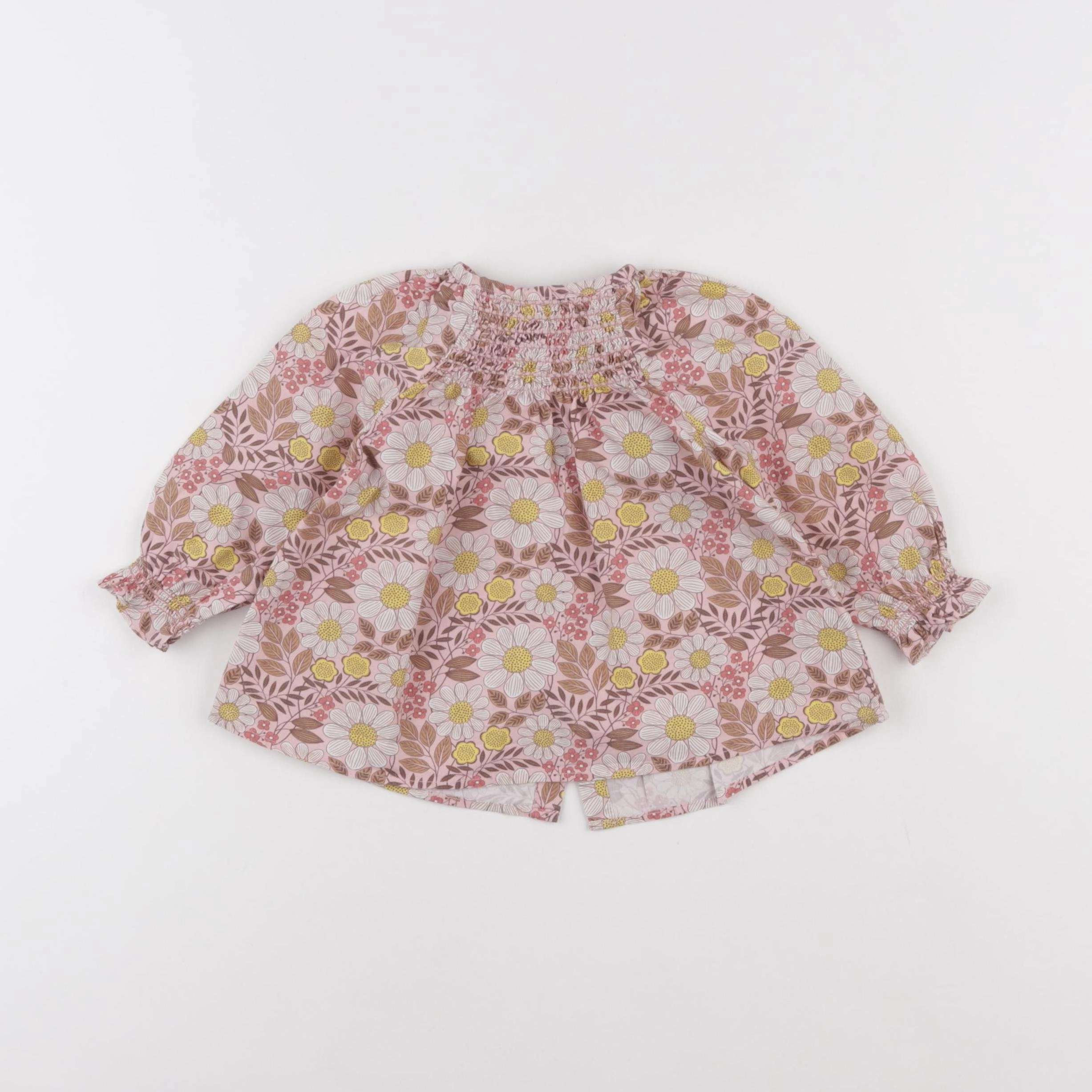 Bonton - blouse rose - 12 mois