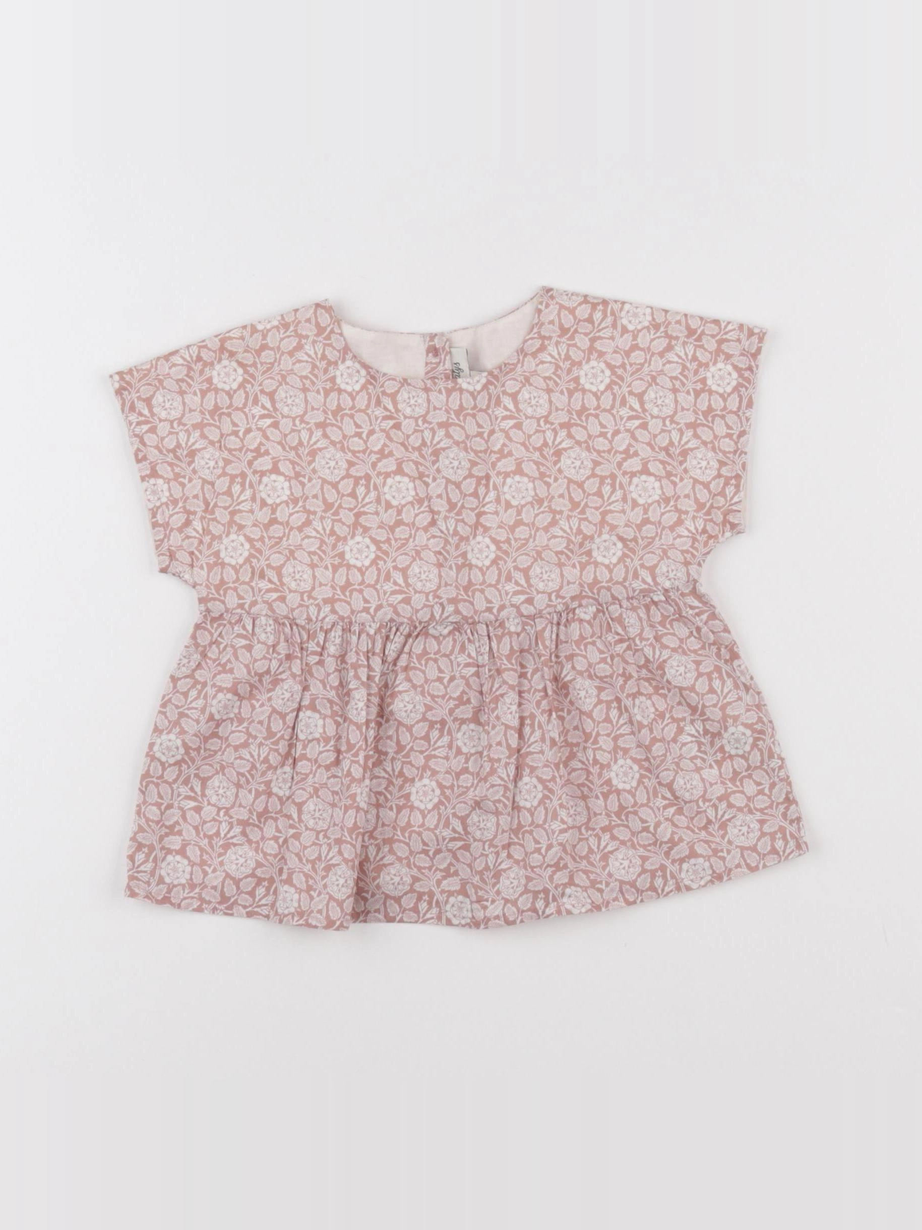 Natalys - blouse rose - 12 mois