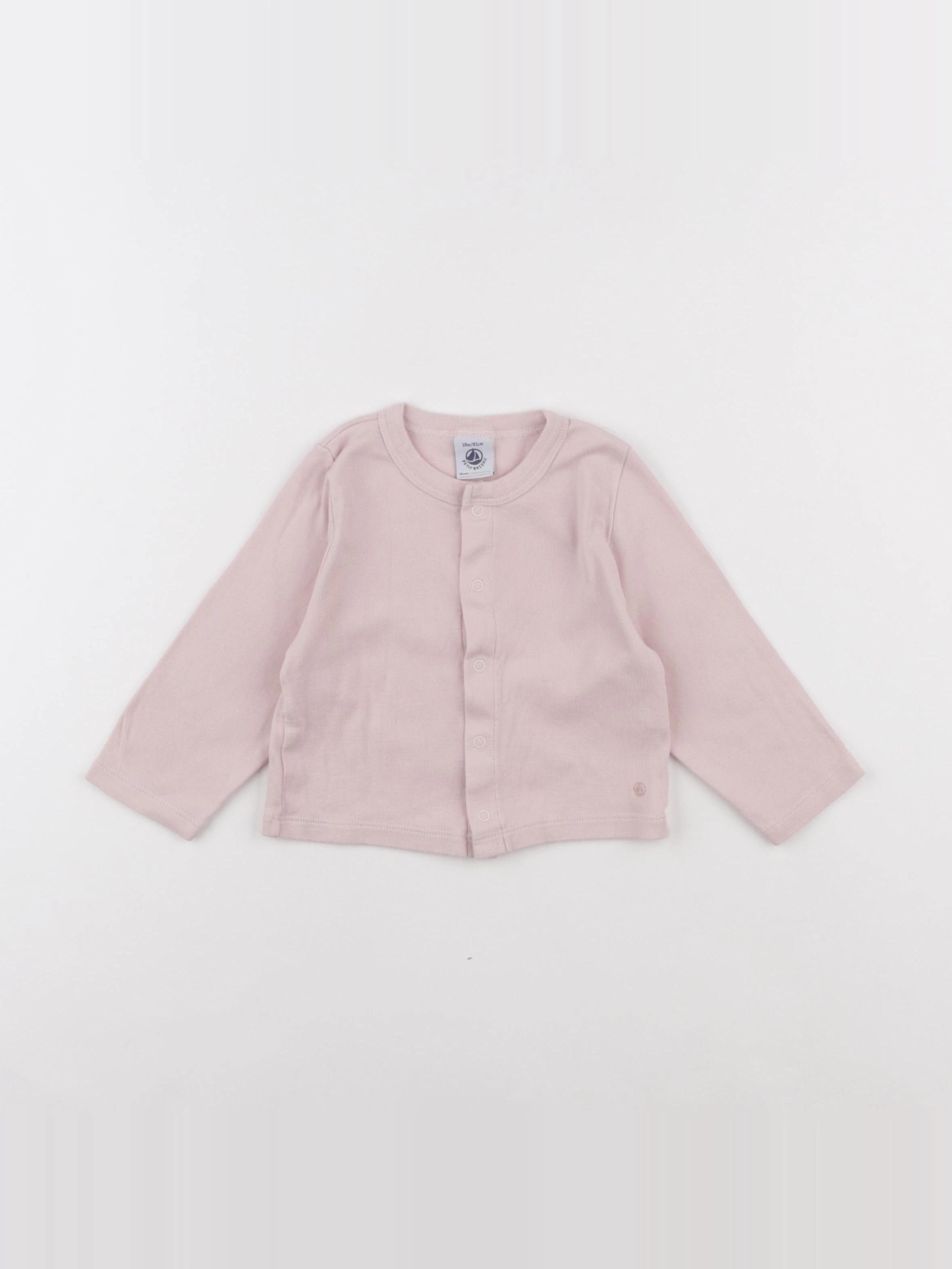 Petit Bateau - tee-shirt rose - 18 mois