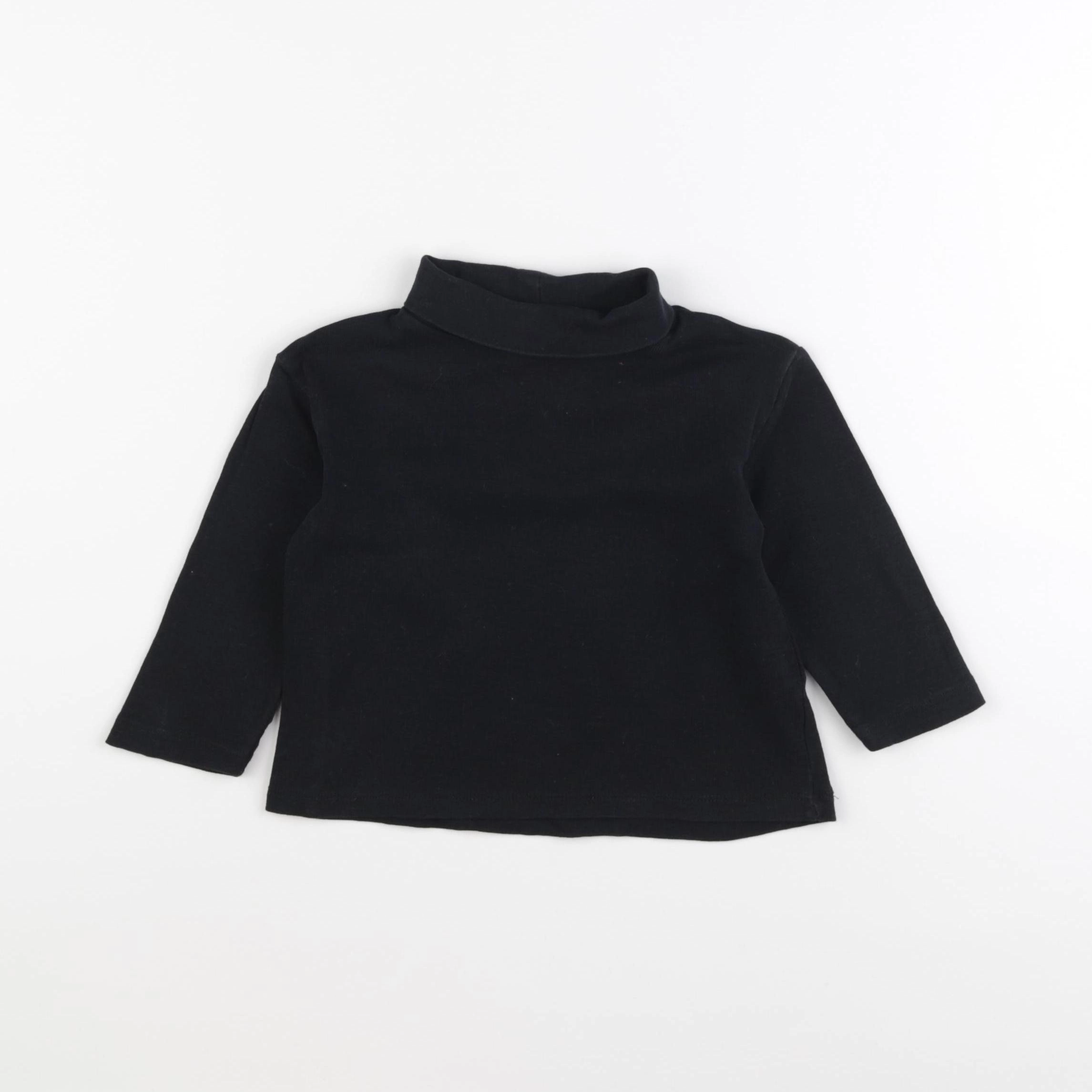 Zara - sous-pull noir - 9/12 mois